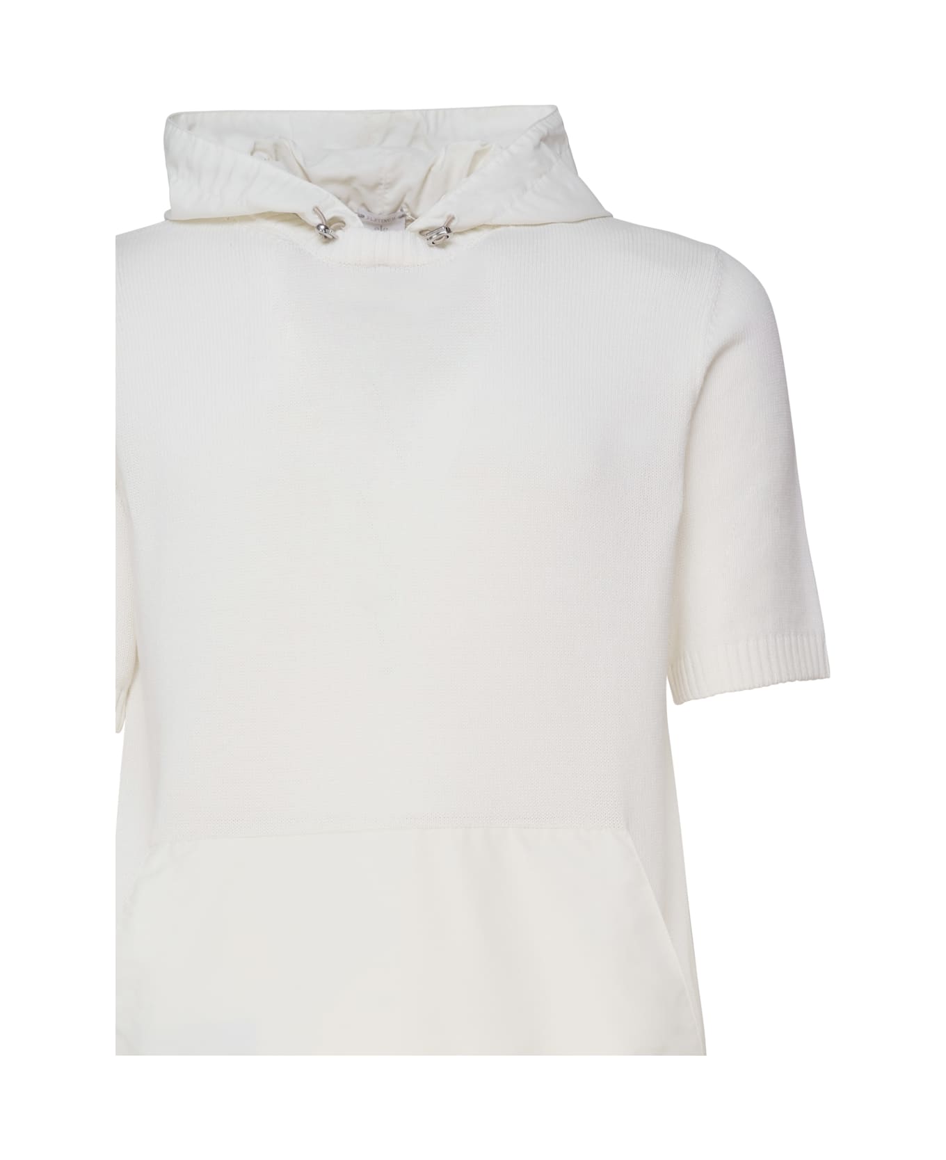 Eleventy Hooded Sweater - White