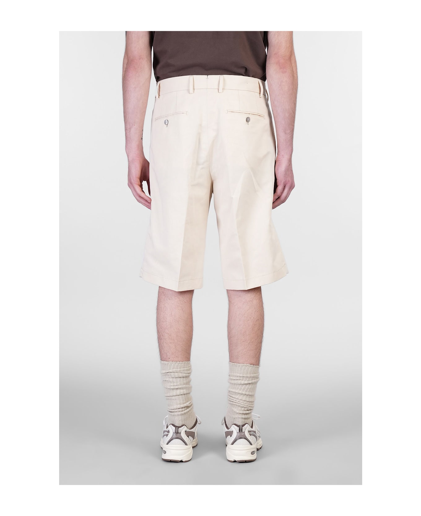 Briglia 1949 Bedfords Shorts In Beige Cotton - beige