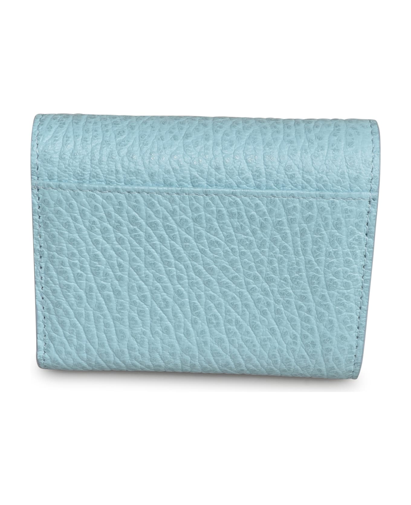 Maison Margiela Four Stitches Snap Button Wallet - Light Blue