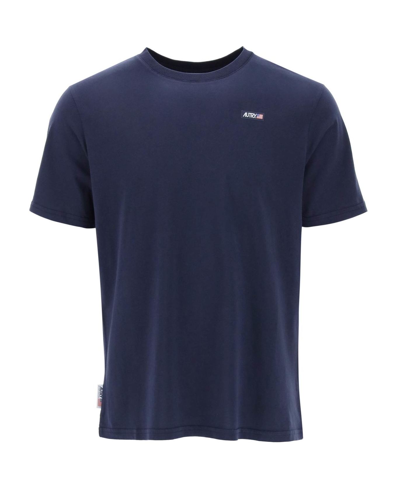 Autry Cotton Crew-neck T-shirt - Blue Tシャツ