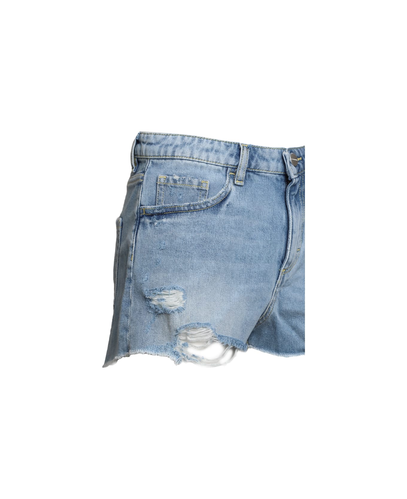 Icon Denim Sam Shorts In Cotton Denim - Blue