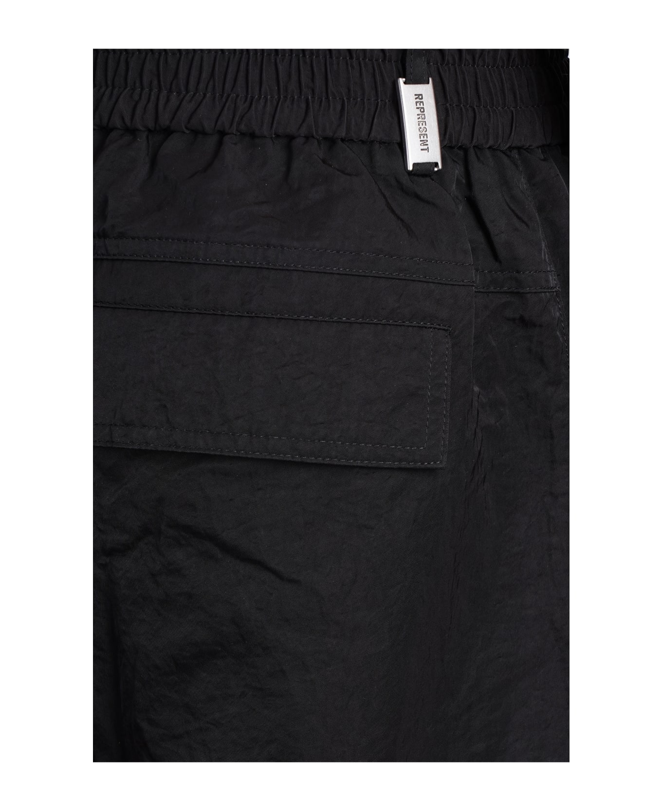 REPRESENT Pants In Black Viscose Pants - BLACK