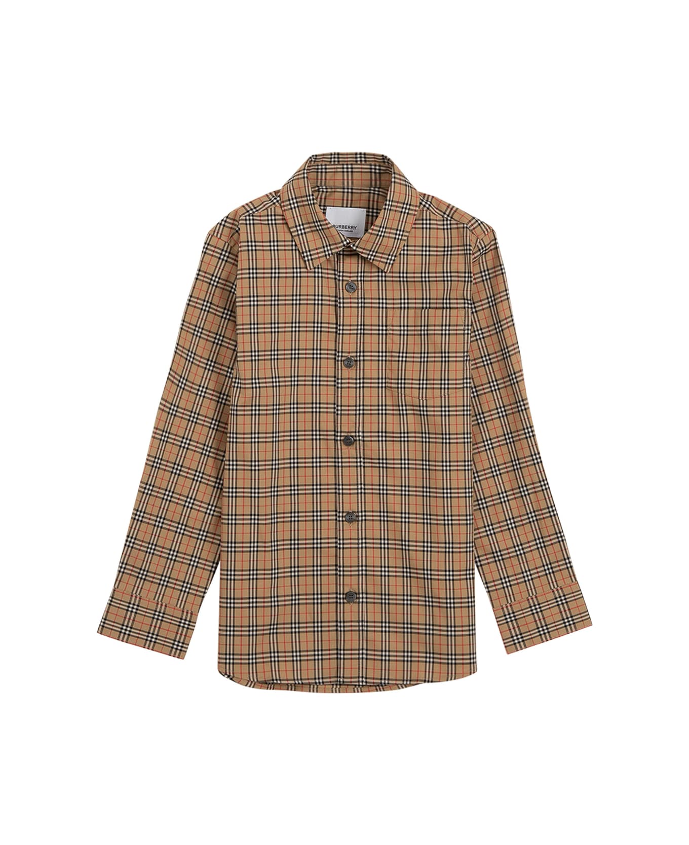 Burberry Vintage Check Cotton Poplin Shirt - Beige