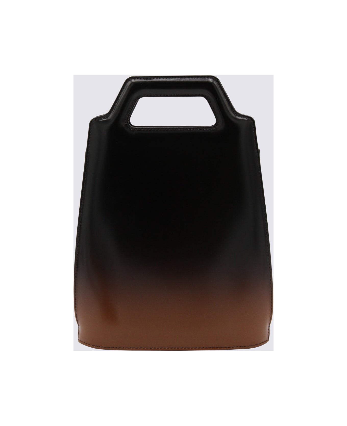 Ferragamo Brwn Nort South Wanda Mini Top Handle Bag - CUOIO/DARK BROWN