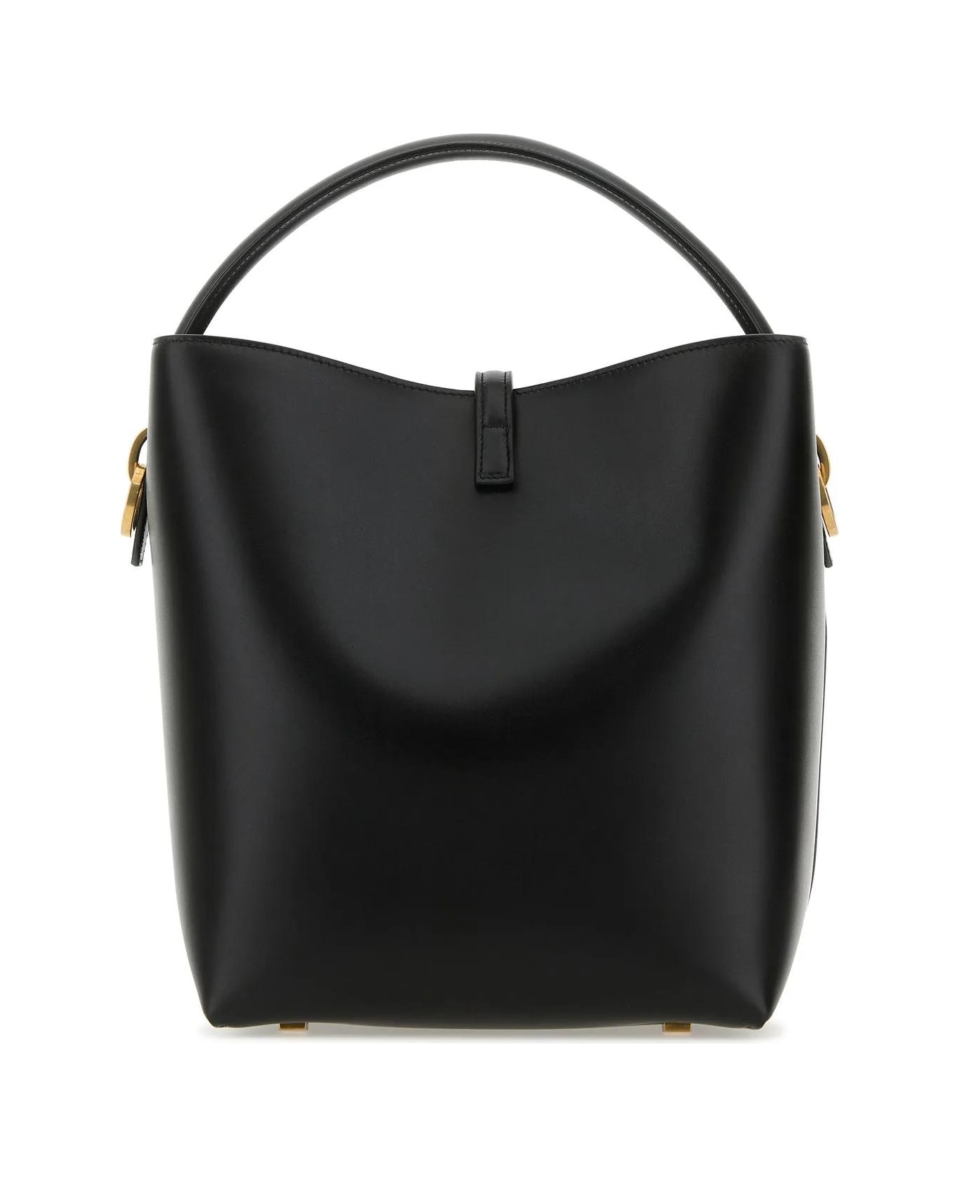 Saint Laurent Black Leather Le 37 Bucket Bag - NERO