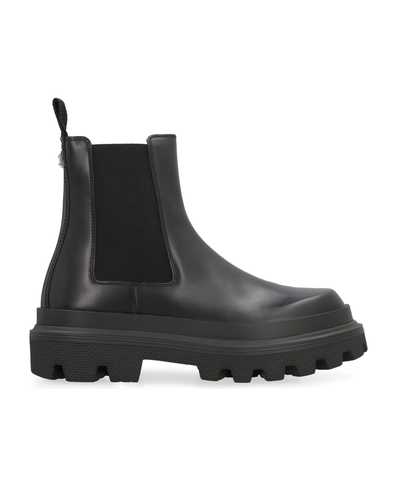 Dolce & Gabbana Leather Chelsea Boots - black