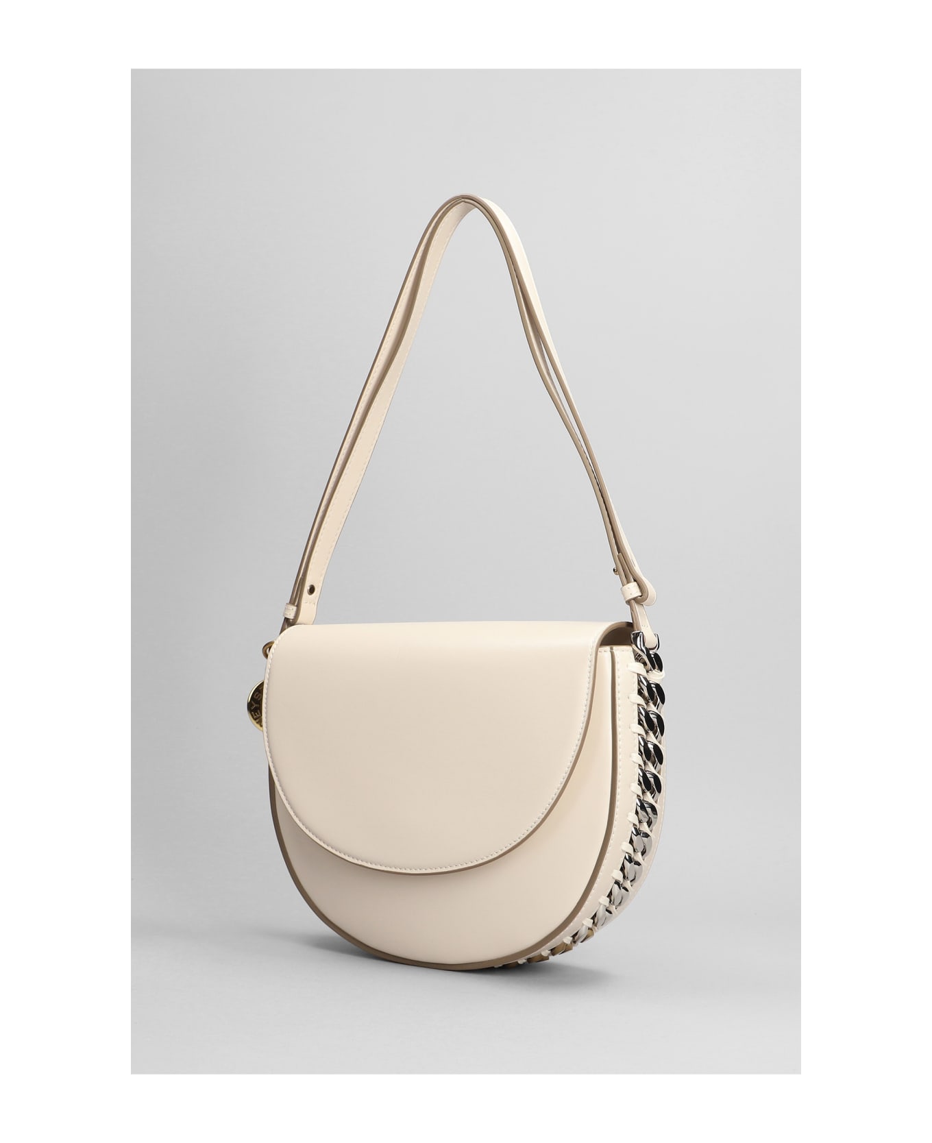 Stella McCartney Hand Bag In White Faux Leather - white