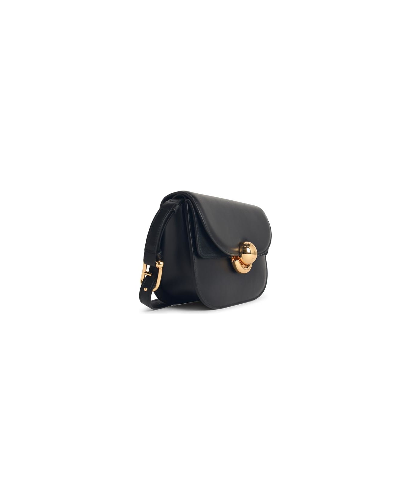 Furla 'sfera' Mini Bag In Black Leather - black