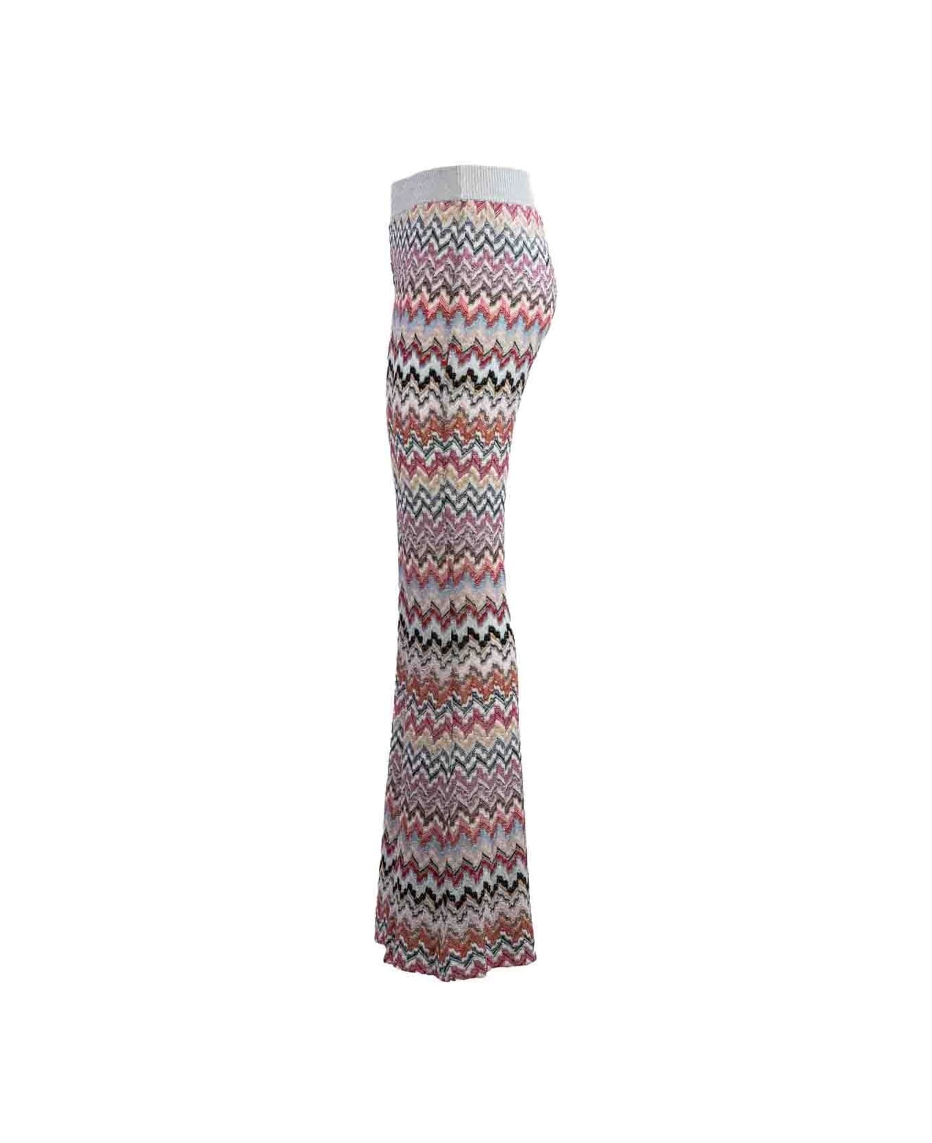 Missoni Zig Zag Knitted Trousers - Pink