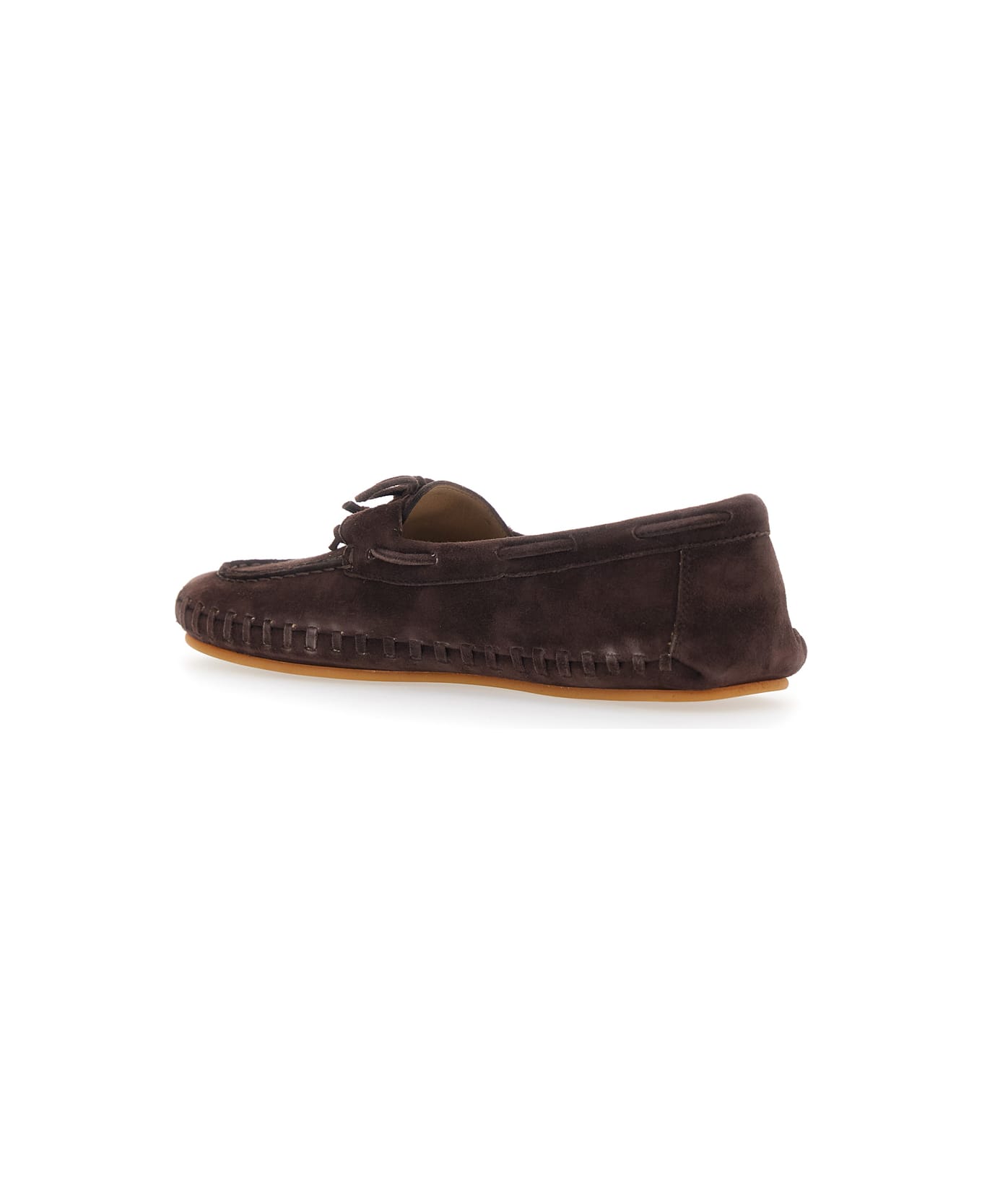 Le Monde Beryl Driver Moccasin Woven - Brown フラットシューズ