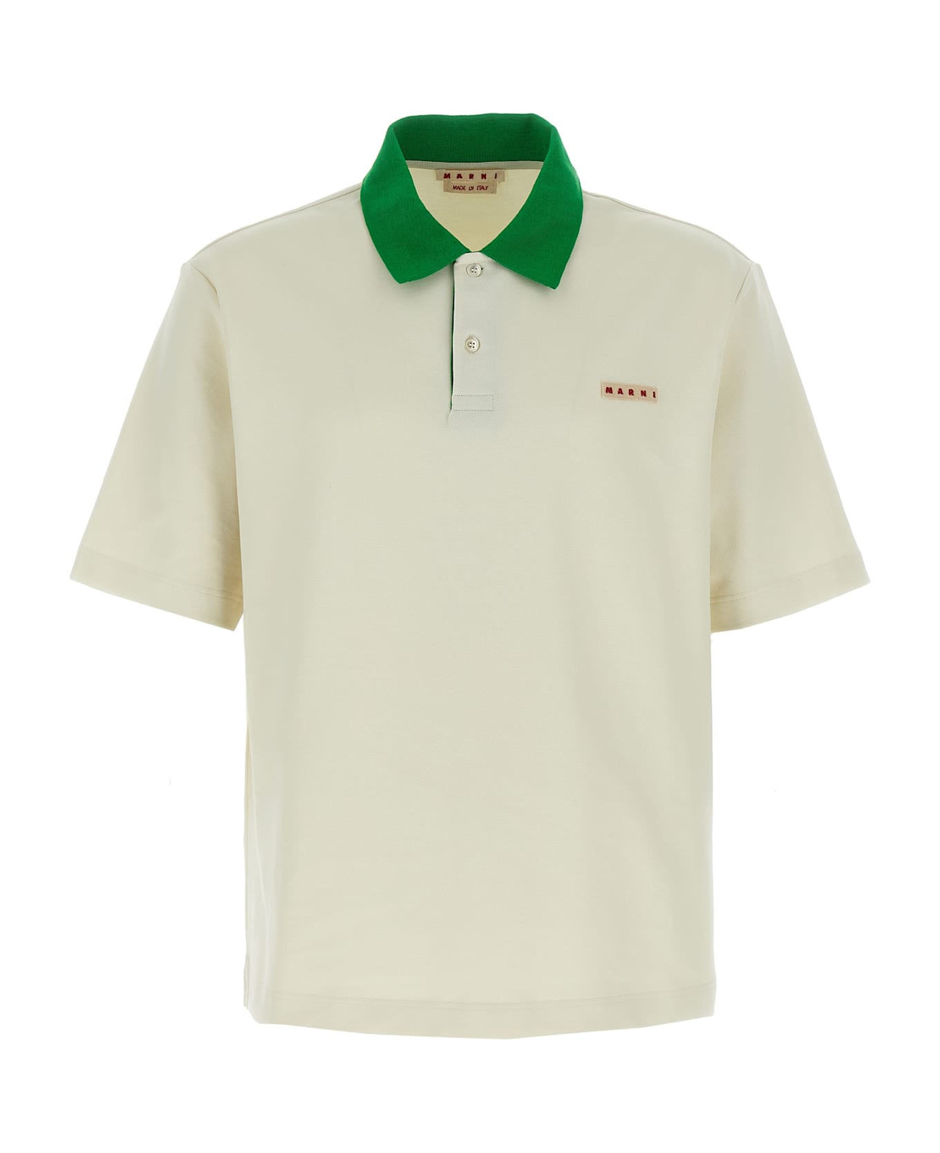 Marni Logo Patch Polo Shirt - Multicolor