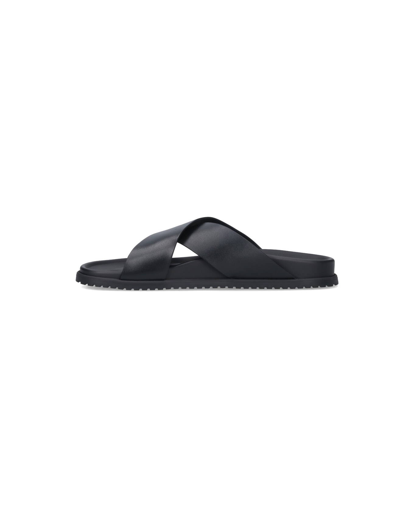 Dolce 
Gabbana Logo Slide Sandals - NERO