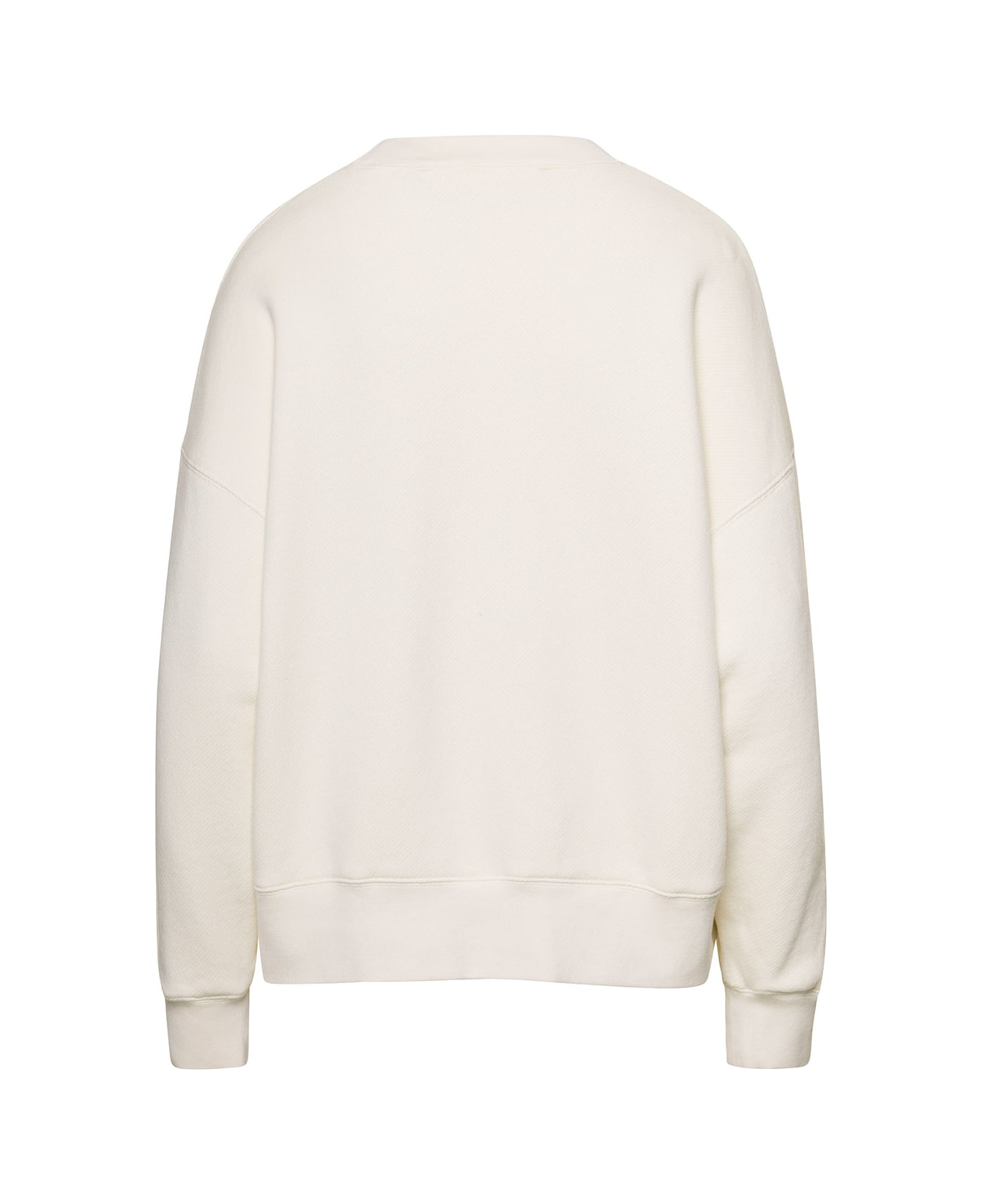 Palm Angels Cotton Crew-neck Sweatshirt - White