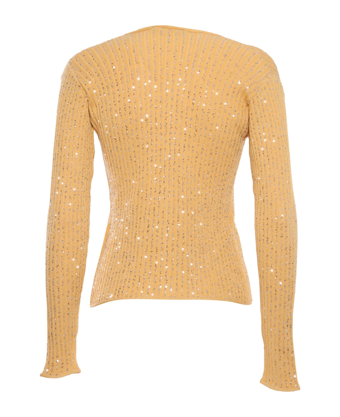 Fabiana Filippi Orange Cotton Sweater - ORANGE