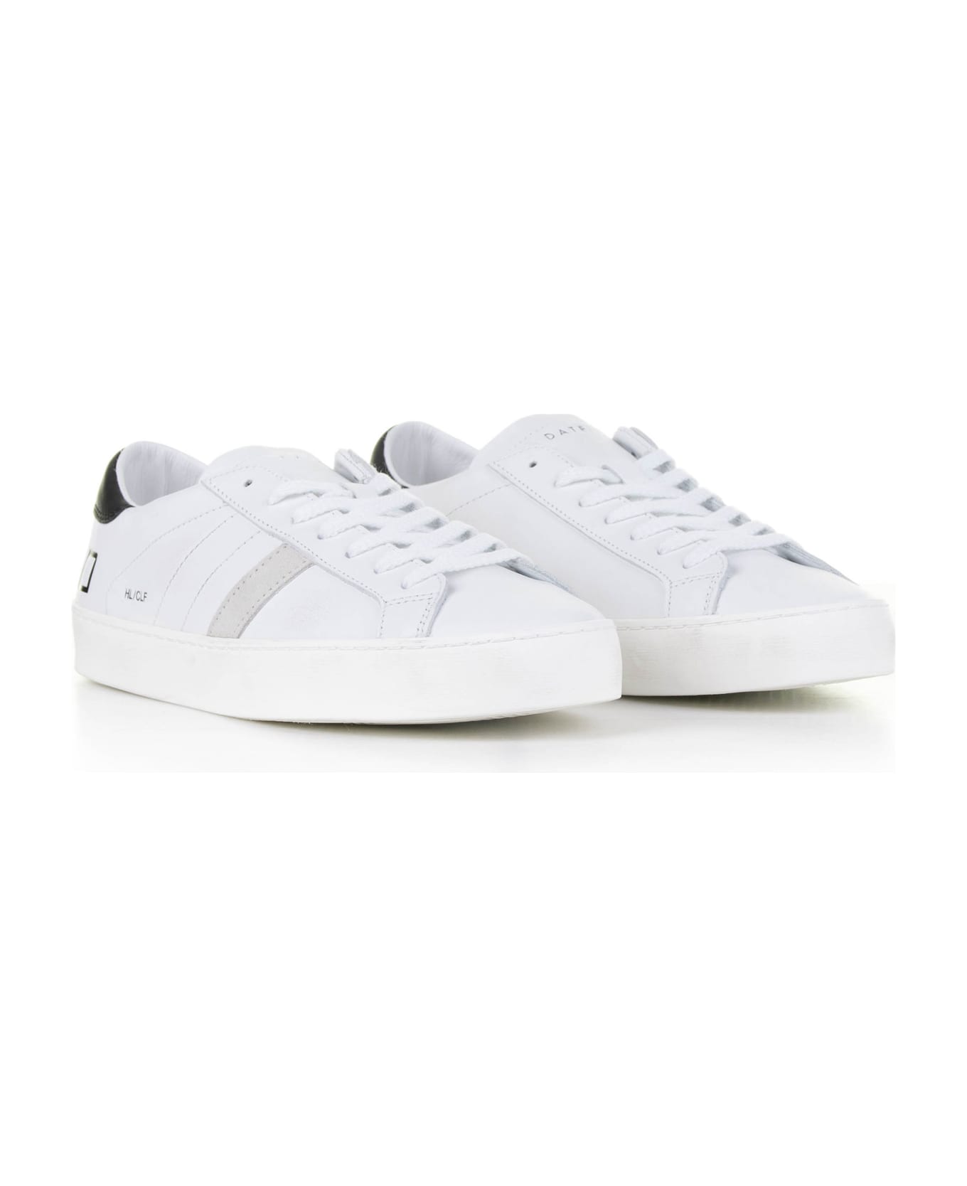 D.A.T.E. Hill Low White Leather Sneaker