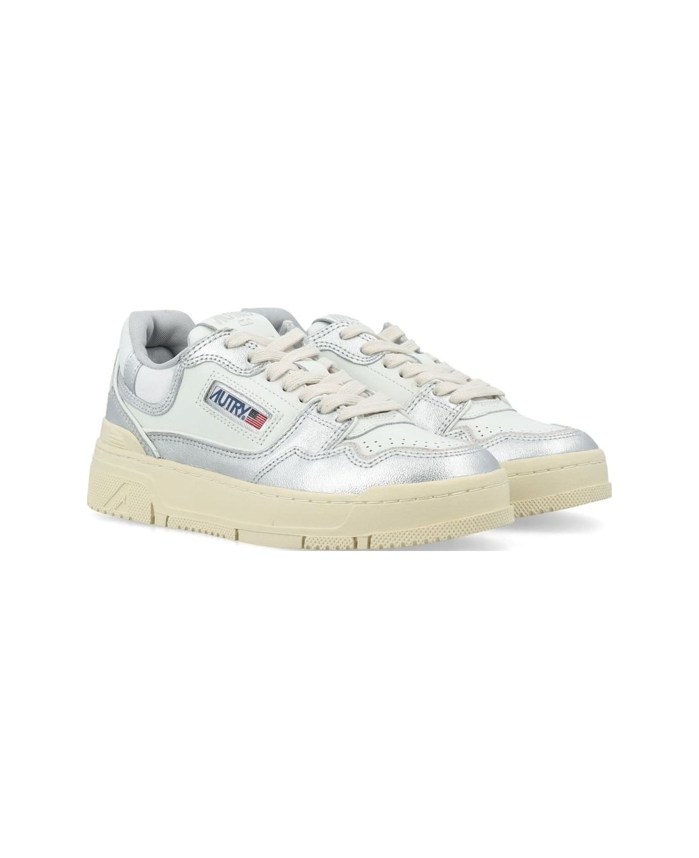 Autry Clc Low Sneakers - Wht Silver