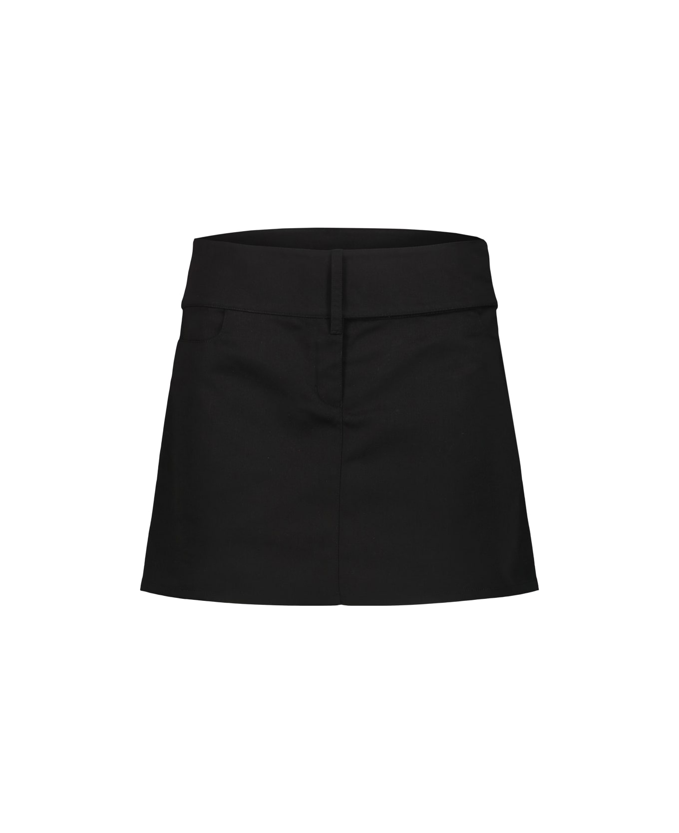 Courrèges Polycotton Mini Skirt - Black