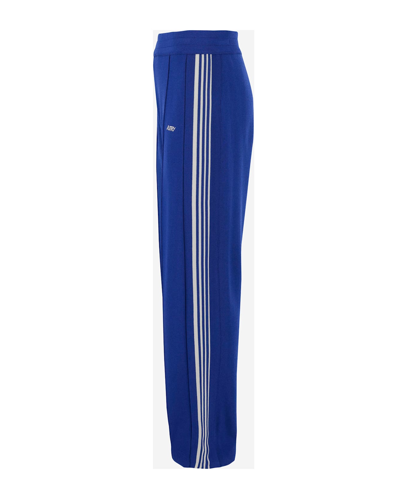 Autry Viscose Blend Logo Pants - KNIT SAPPHIRE