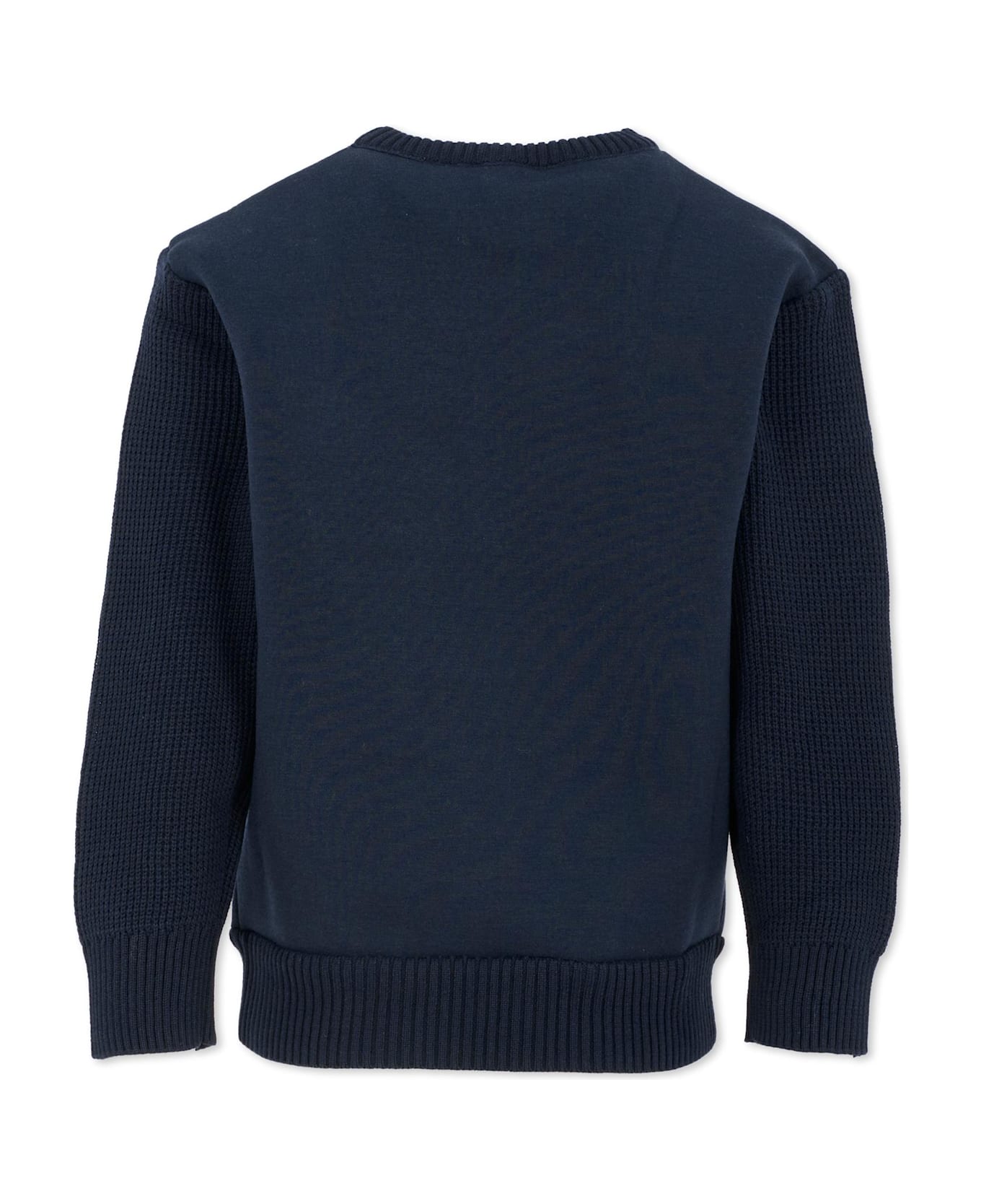 Timberland Blue Sweater For Boy With Logo - Blue