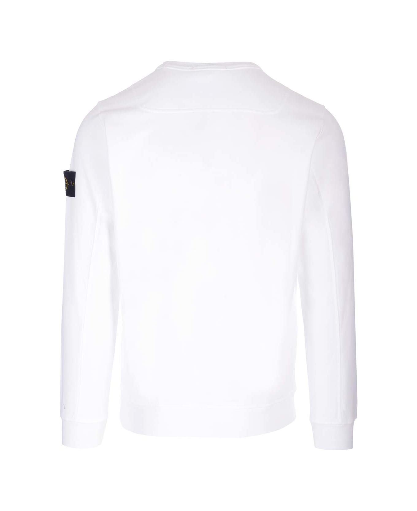Stone Island Cotton Sweatshirt - Bianco