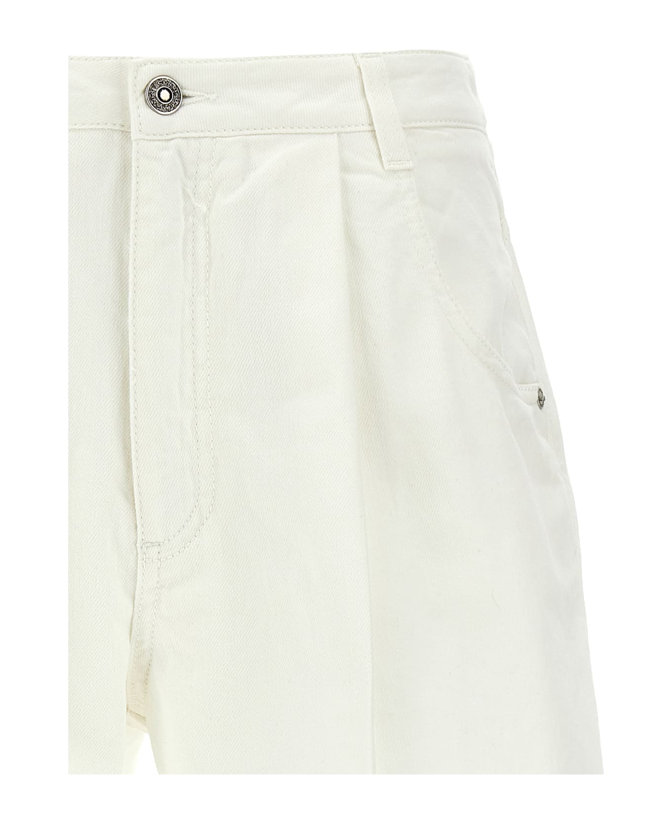 Ermanno Scervino Denim Bermuda Shorts - White