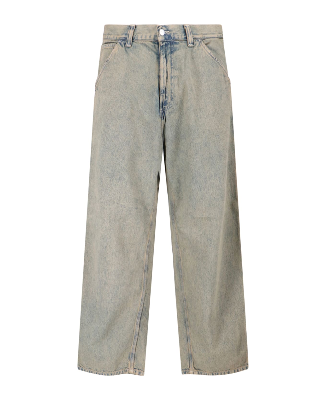 Carhartt Straight 'brandon' Jeans - Fugd Blue / Leather
