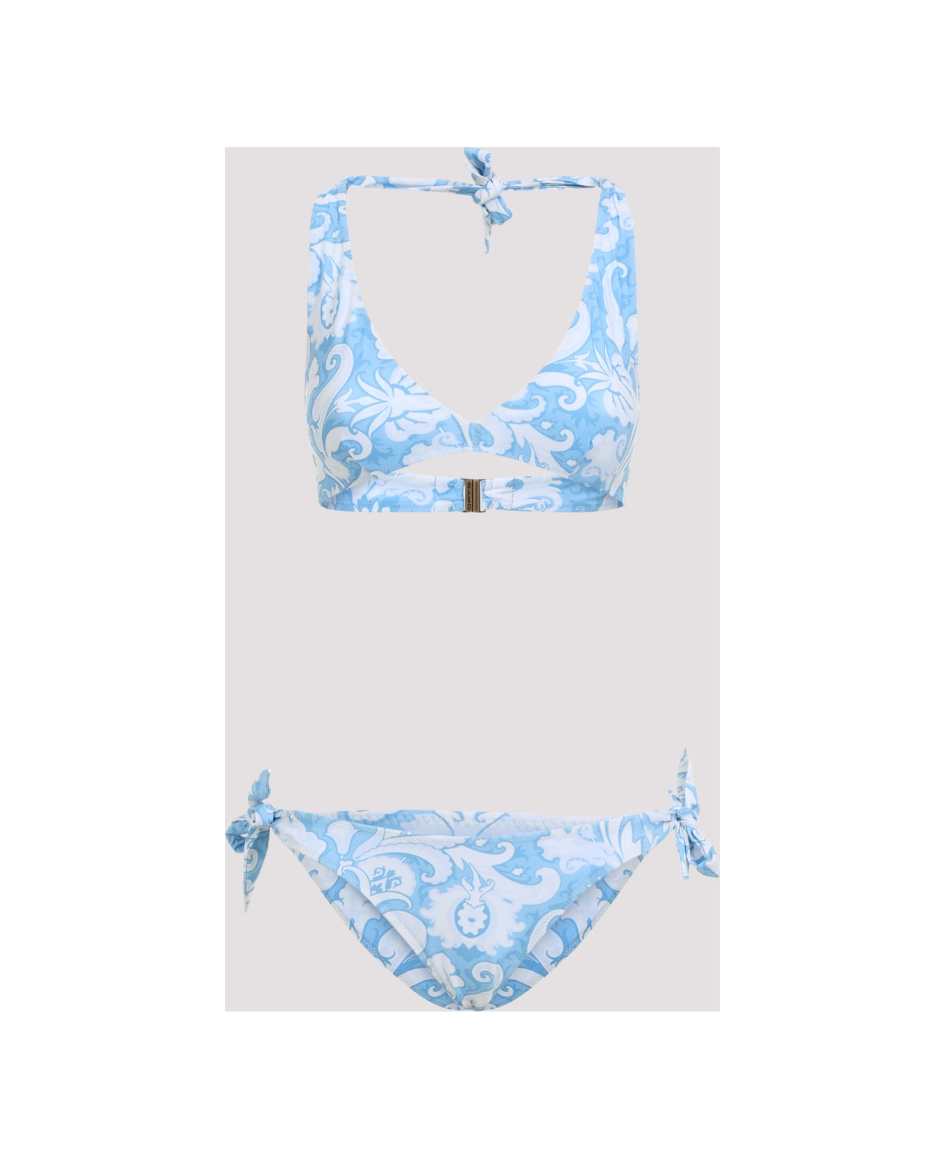 Etro Floral Paisley Bikini - Blue