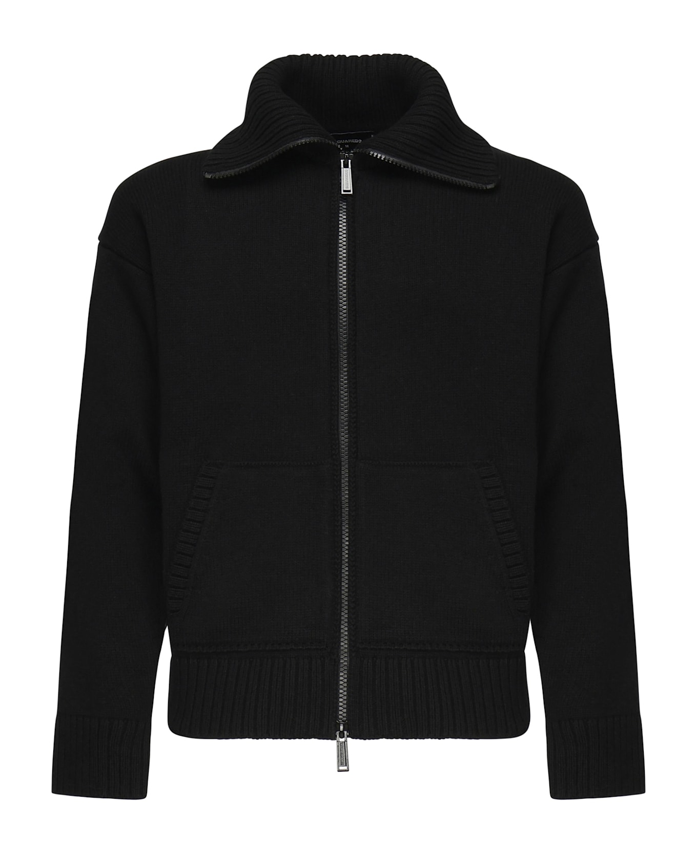 Dsquared2 'fake Stitch' Cardigan - Black & white