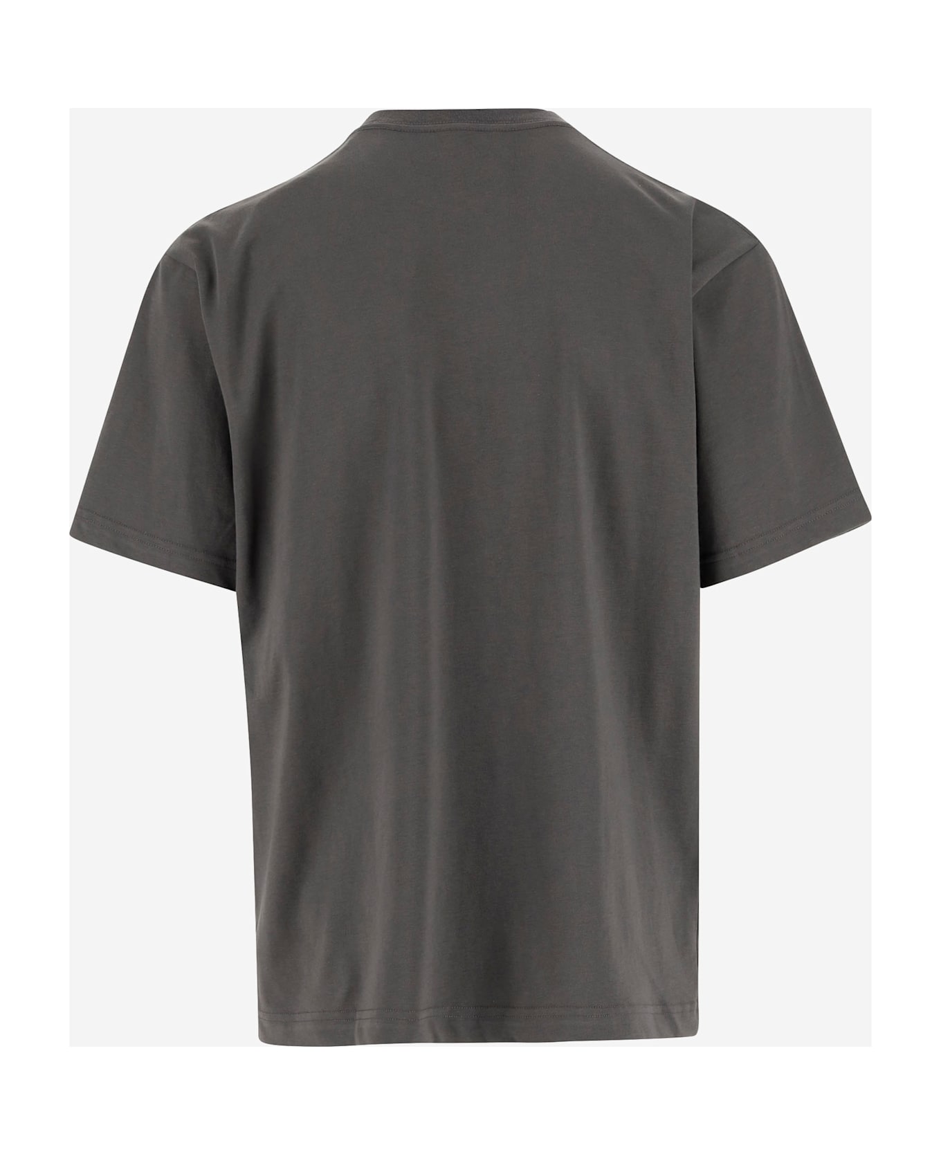 And Wander Cotton Blend T-shirt With Logo - Grey