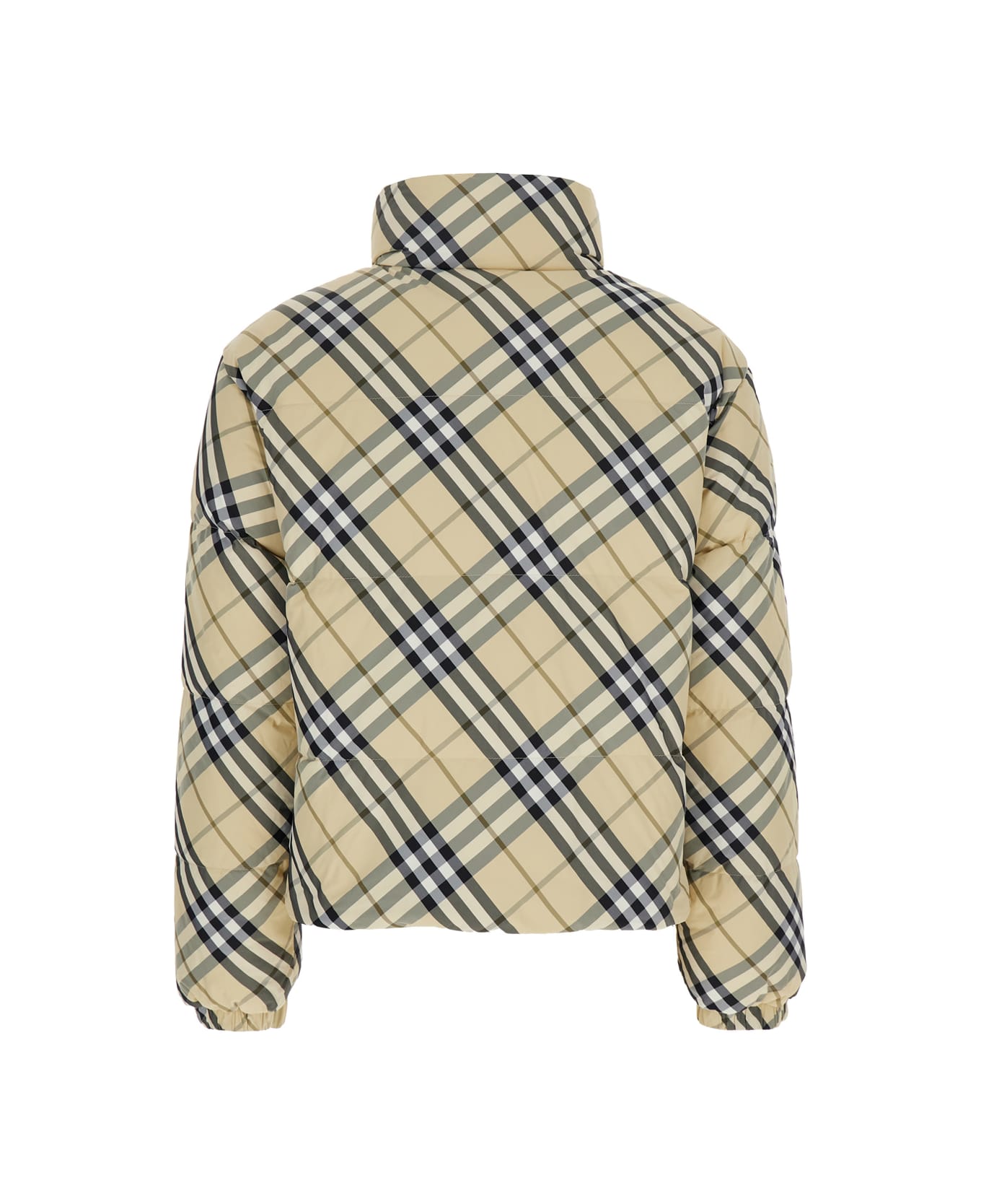 Burberry Check Reversible Puffer - Beige