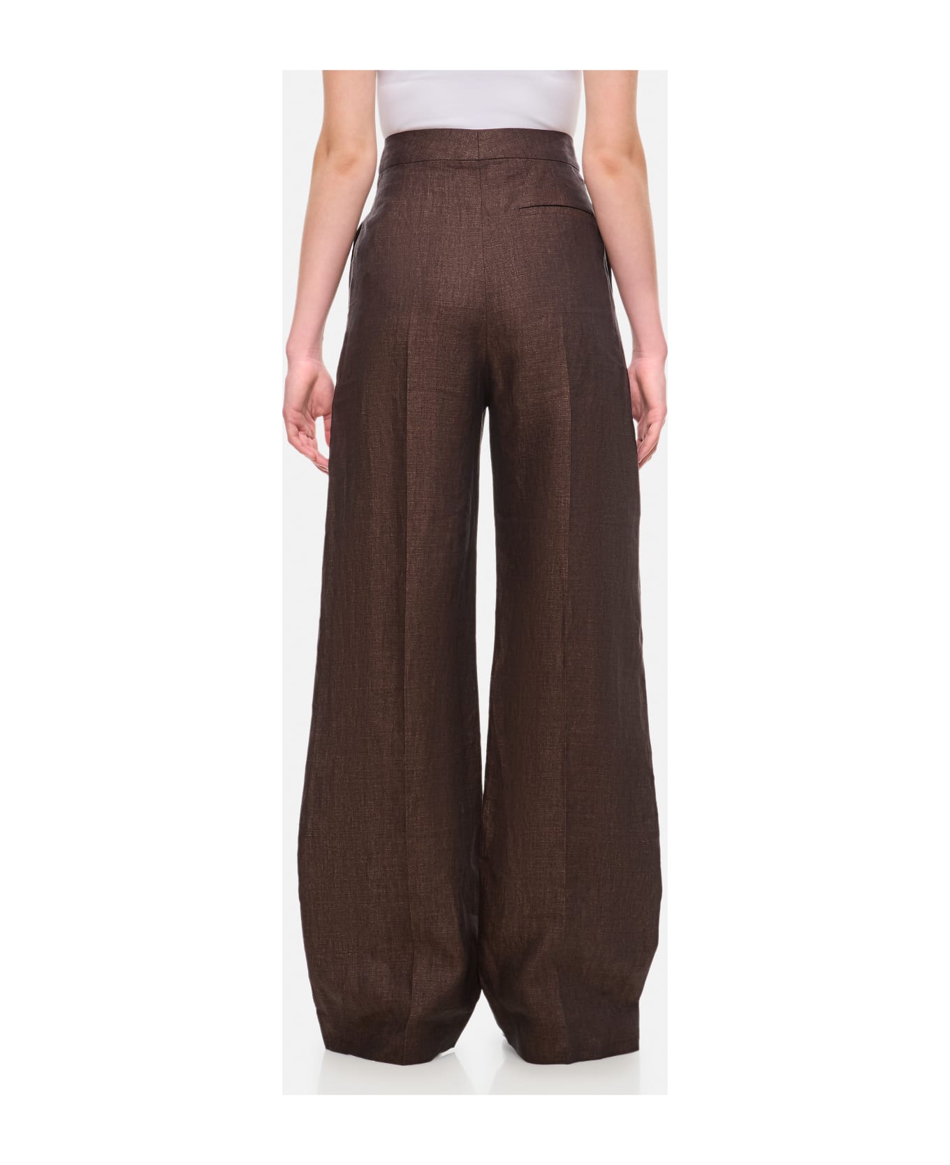 Loewe High Waisted Trousers - Brown