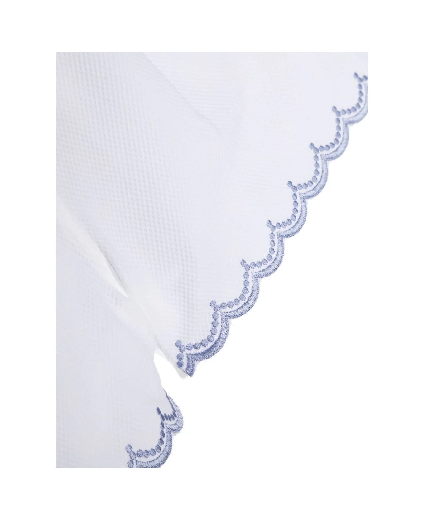 Etro White Shorts With Blue Logo Embroidery - Blue ボトムス