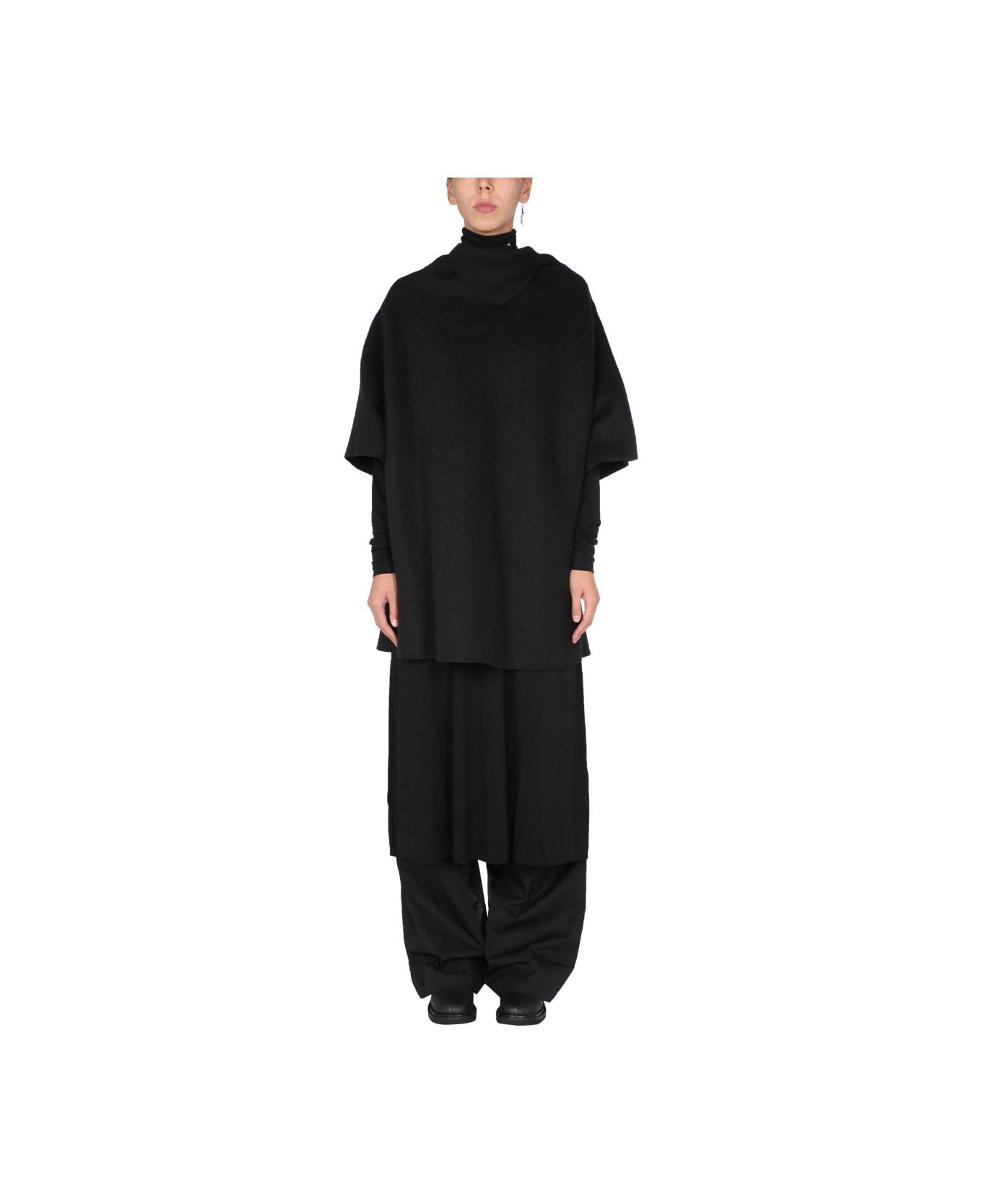 Raf Simons "ataraxia" Wool Blend Dress - BLACK ワンピース＆ドレス