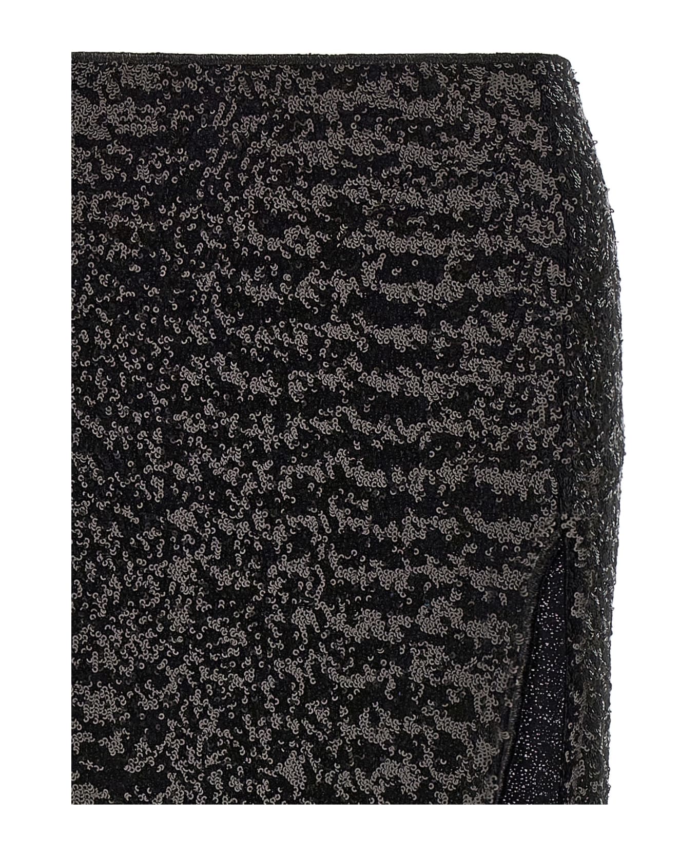 スカート Oseree FW24 'Paillettes Long' skirt (PRF246 BLACK) OSEREE SWIMWEAR-PAILLETTES LONG SKIRT-PRF246 BLACK – Dope