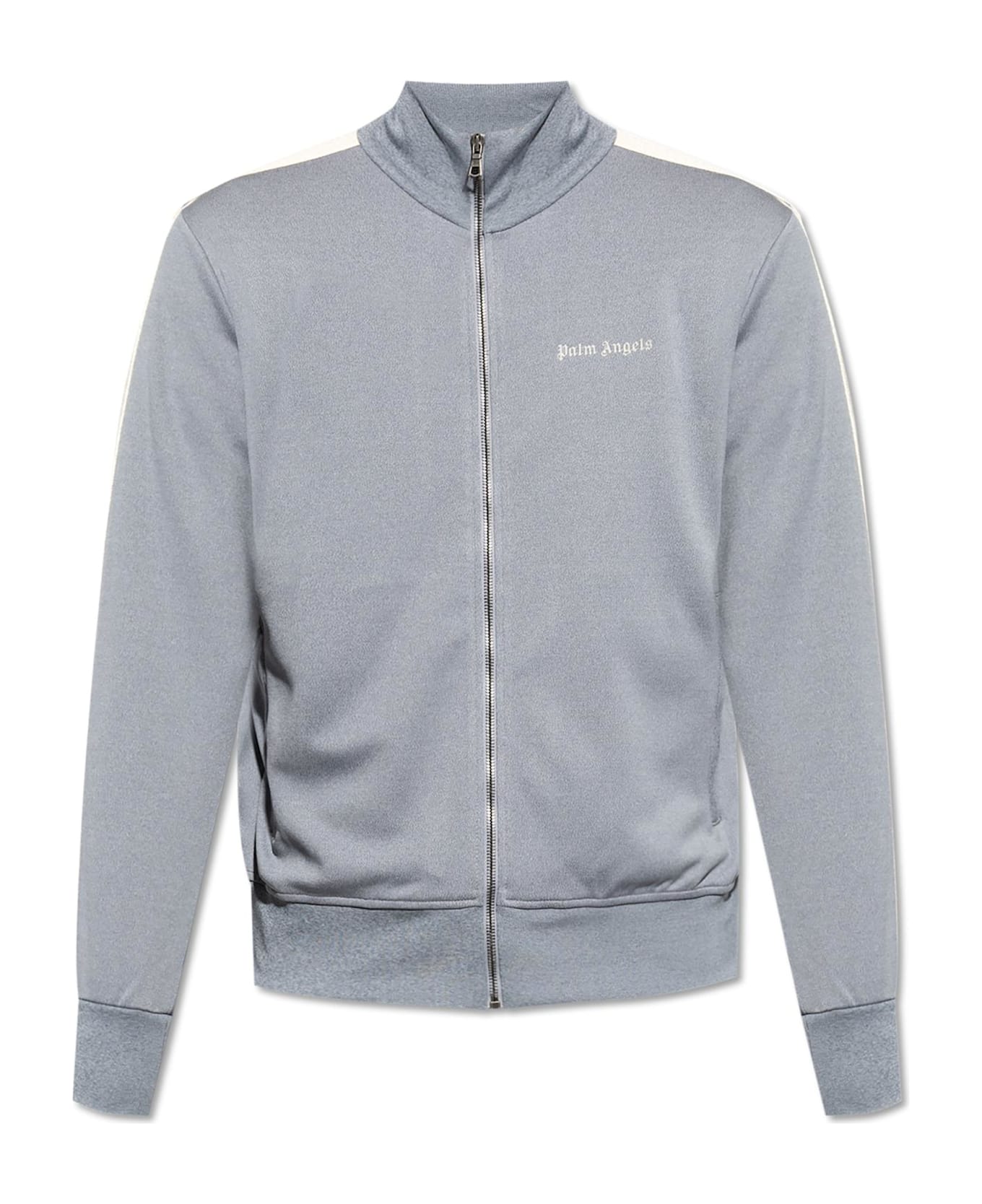 Palm Angels Sweatshirt With Stand-up Collar - Gray