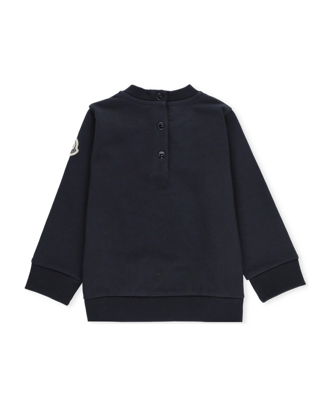 Moncler Cotton Sweatshirt - Blue ニットウェア＆スウェットシャツ