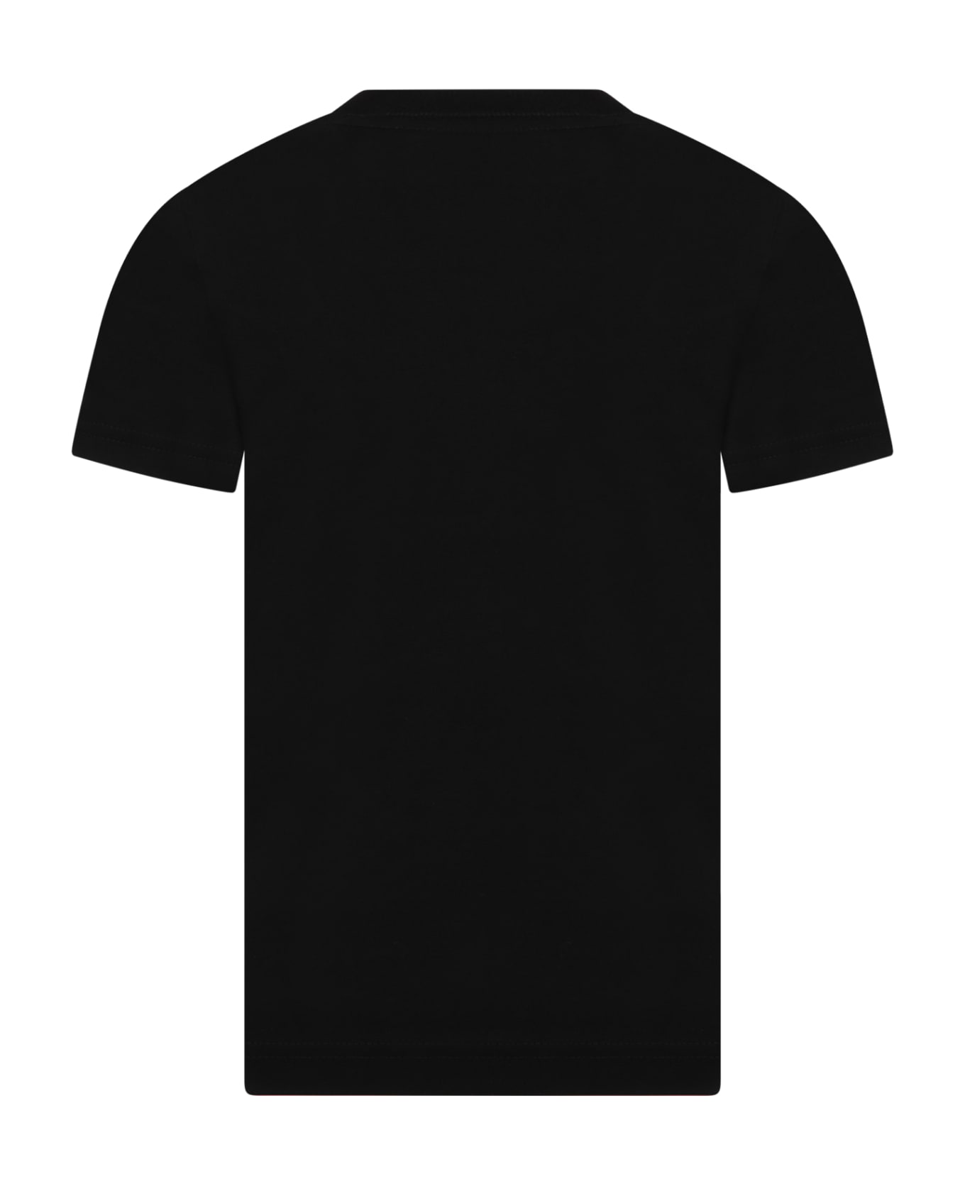 Nike Black T-shirt For Kids With Logo - Black