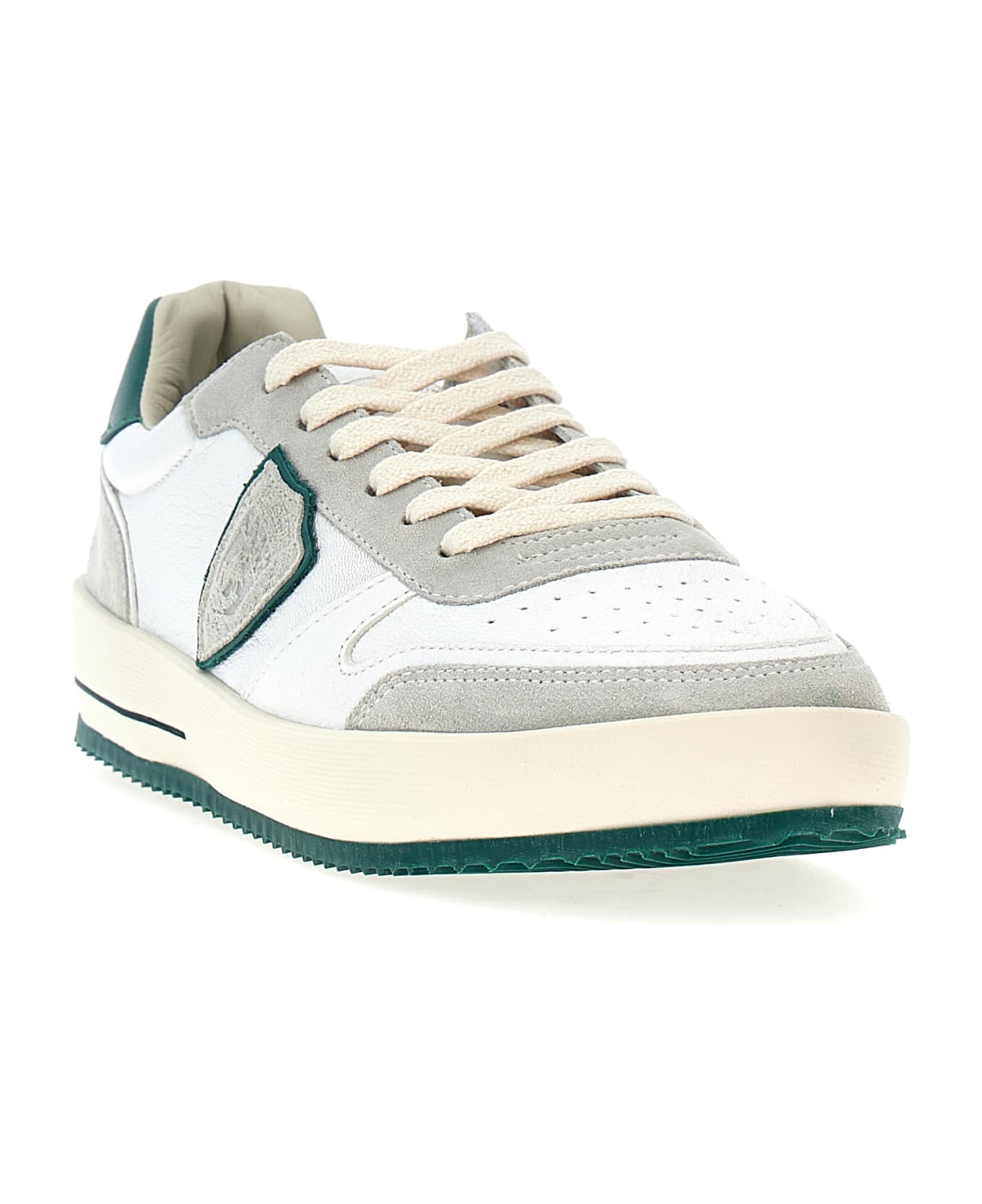 Philippe Model 
nice Low
 Sneakers - West Mixage Blanc Vert