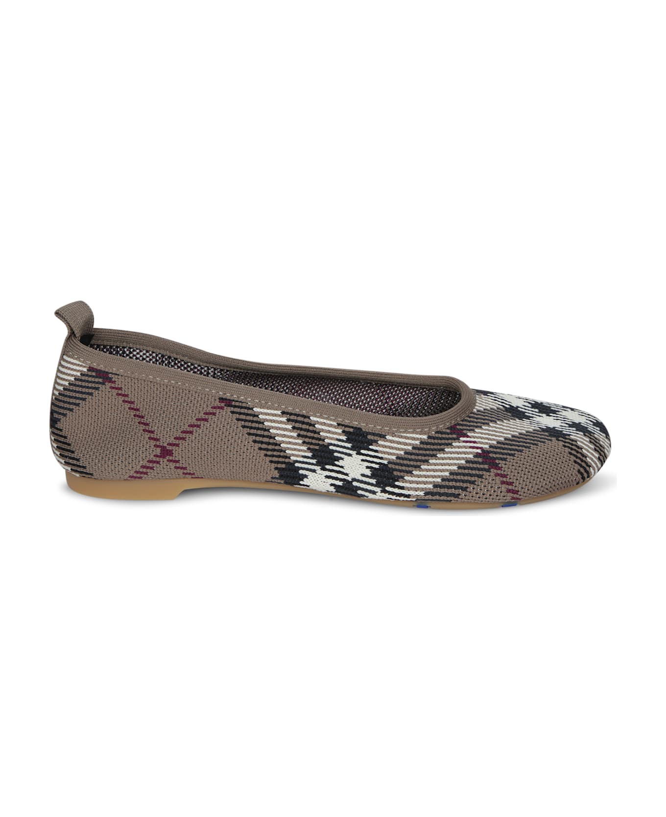 Burberry Baby Check Beige Ballerina Flats - Beige