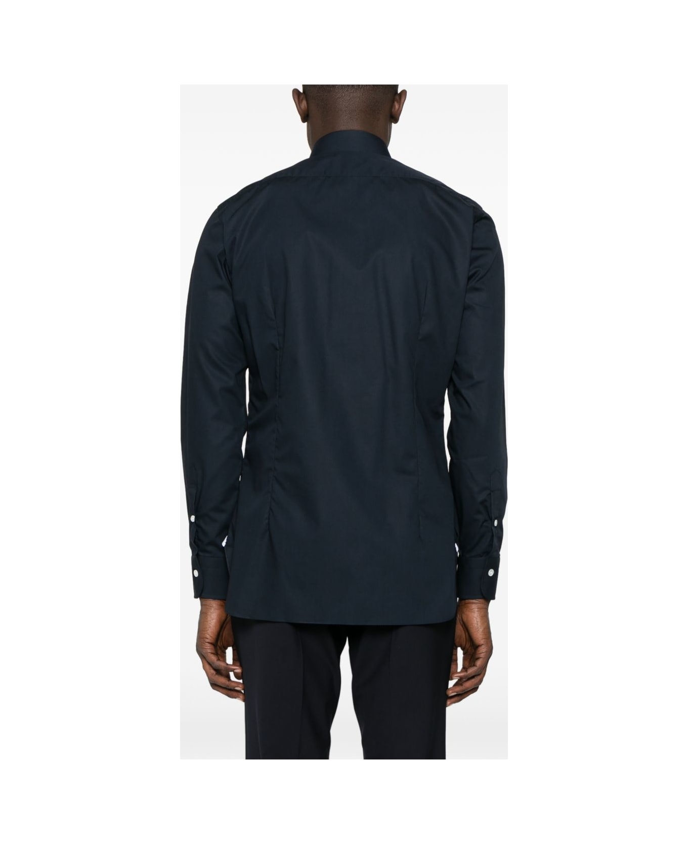 Barba Napoli Barba Poplin Shirt - Blue