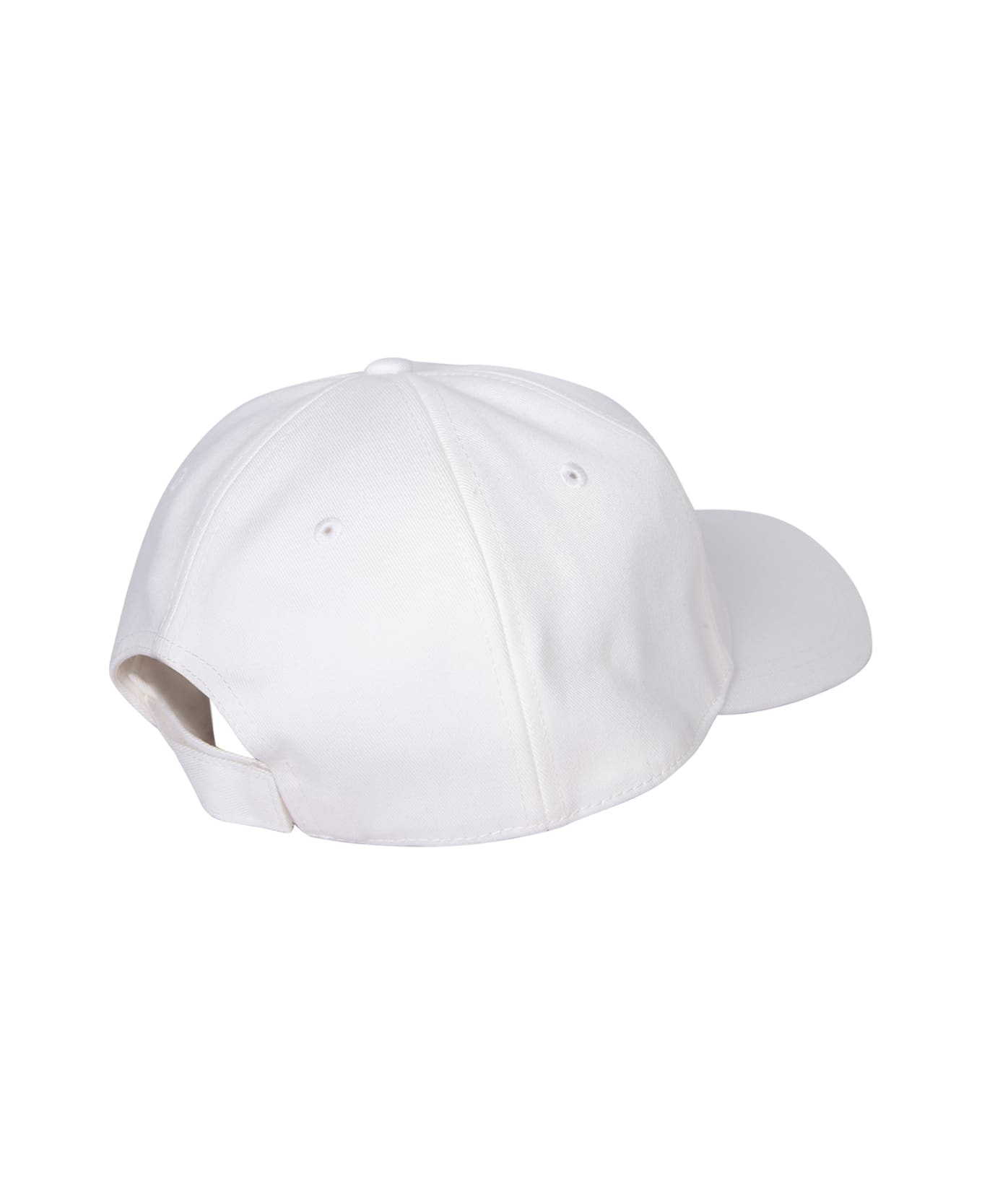 Moncler Cotton Hat With Logo Patch - White
