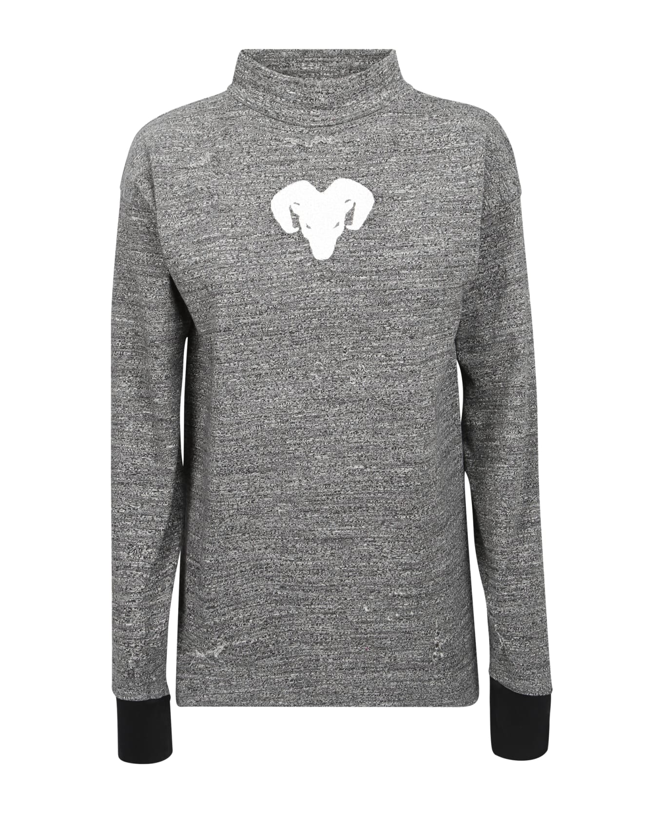 Maison Margiela Logo Print Sweater - Grey