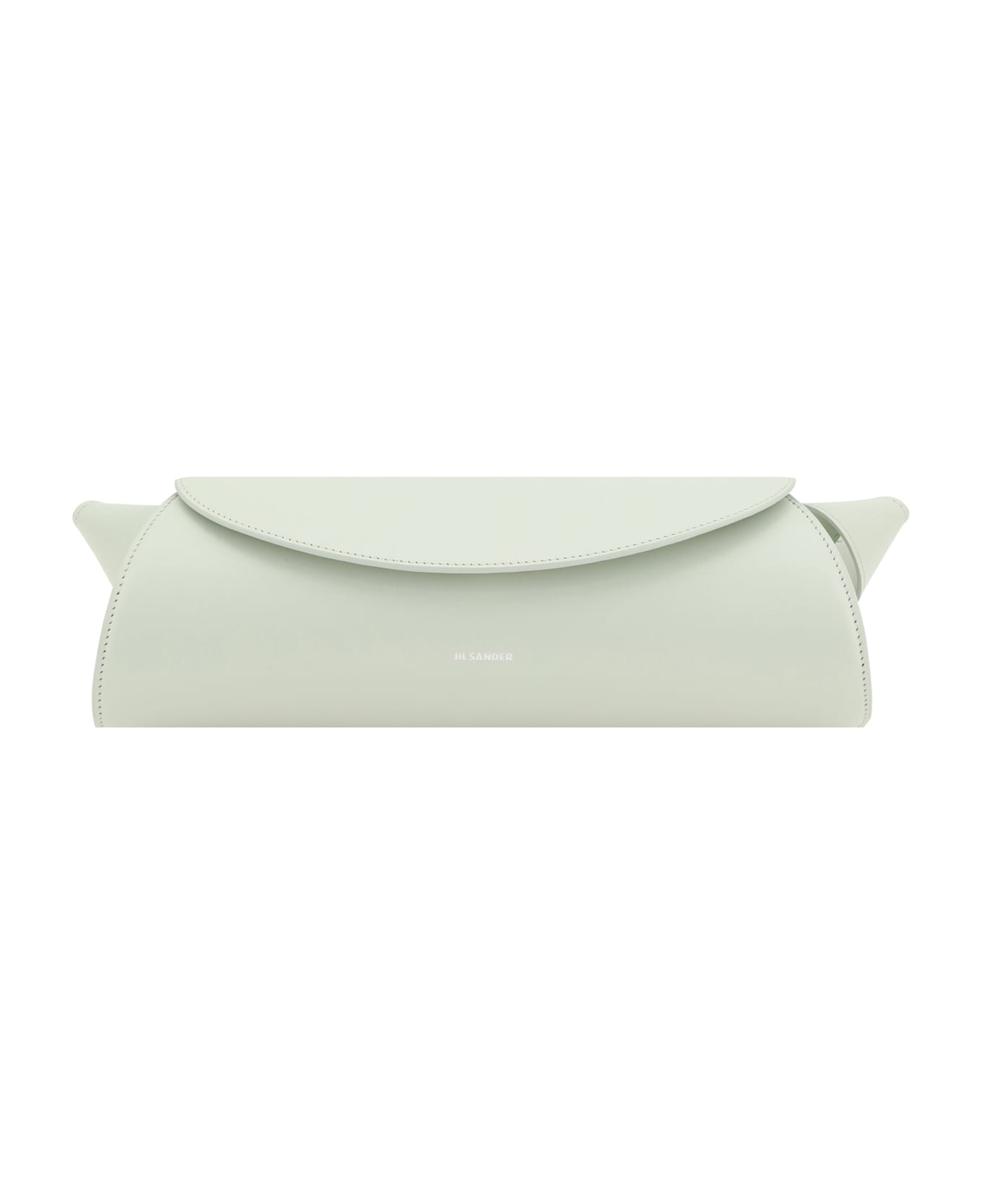 Jil Sander Small 
cannolo
 Light Green Leather Bag - Iceberg