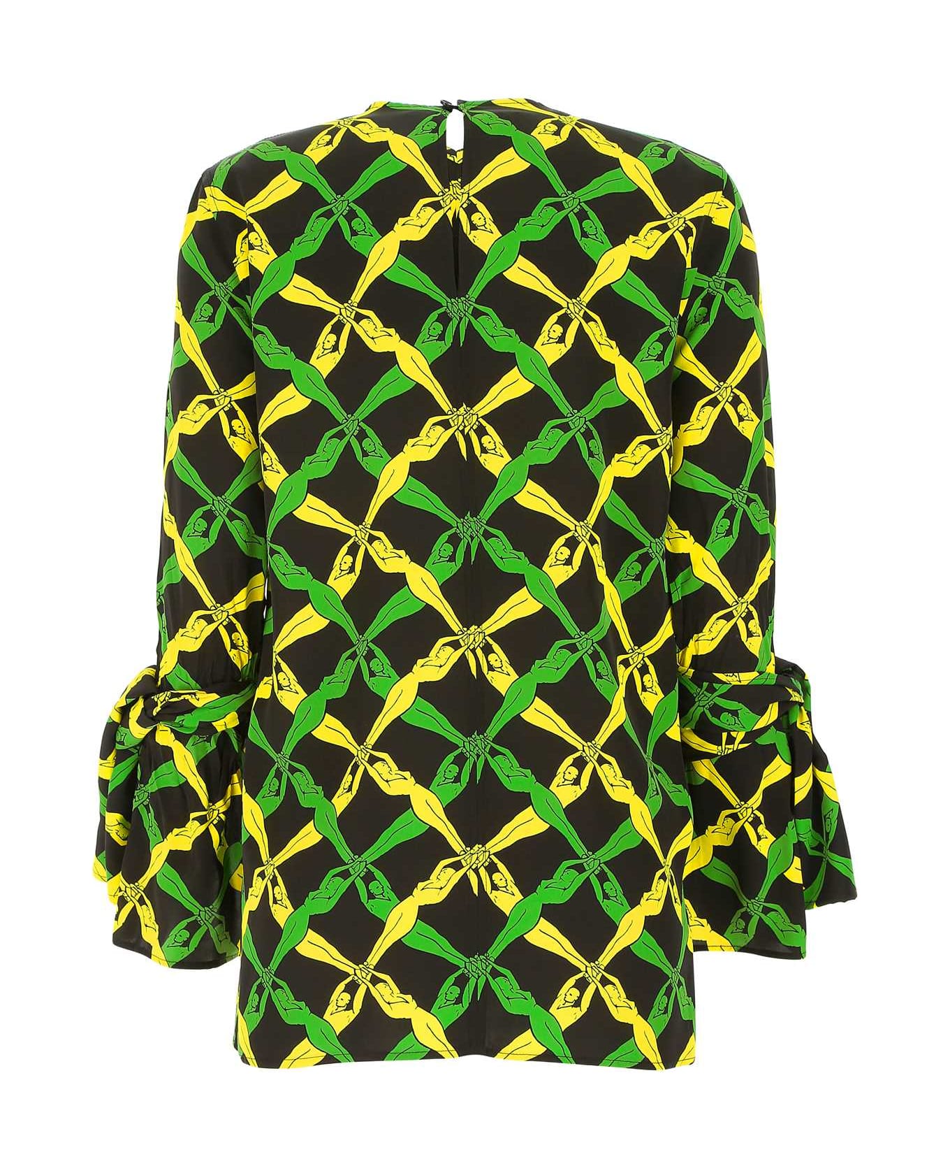Bottega Veneta Printed Viscose Blouse - 7244