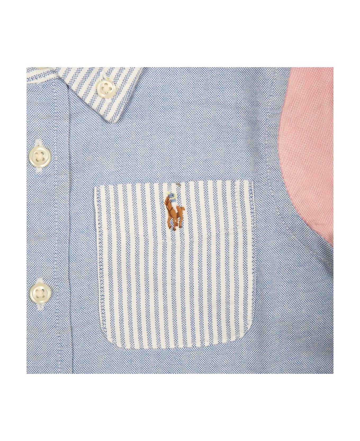 Ralph Lauren Multicolored Shirt For Babies With Logo - Multicolor