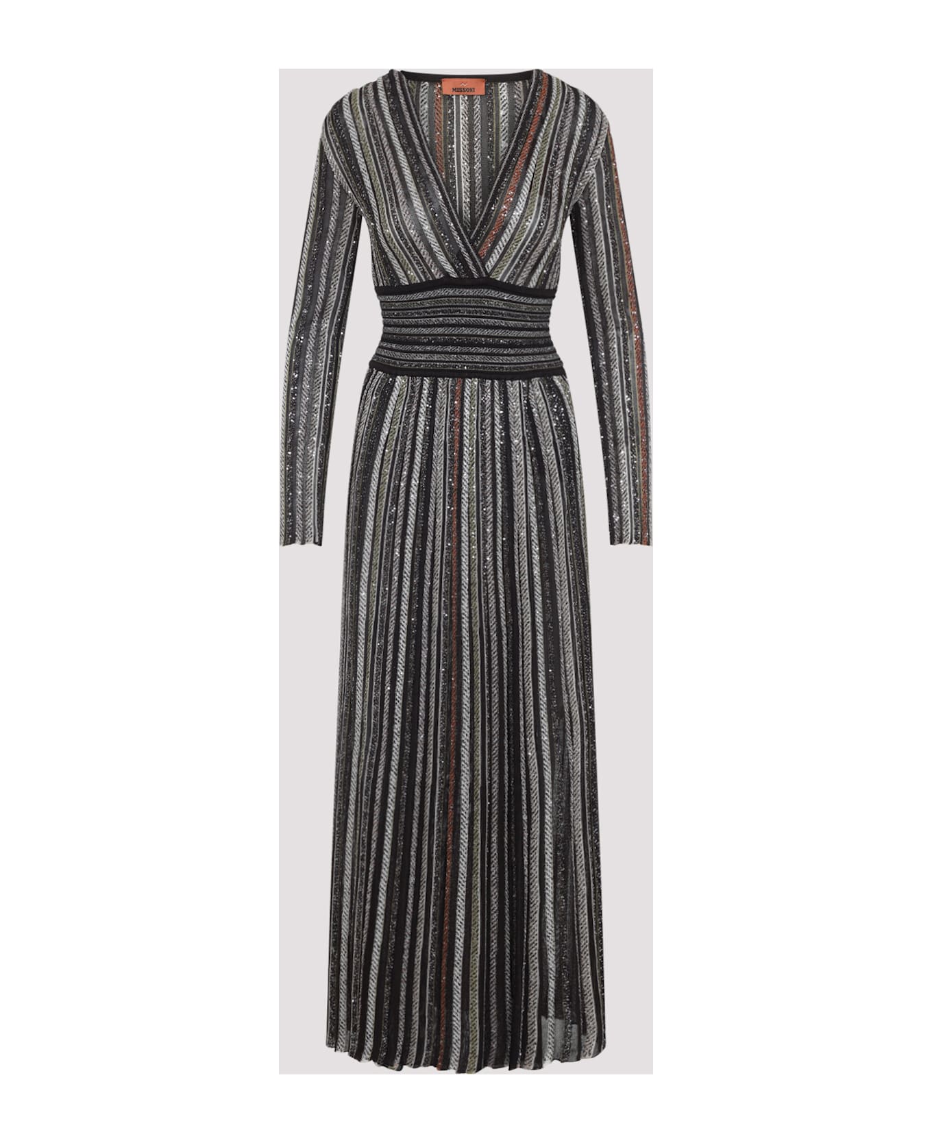 Missoni Long Dress - Multi Beige Brown