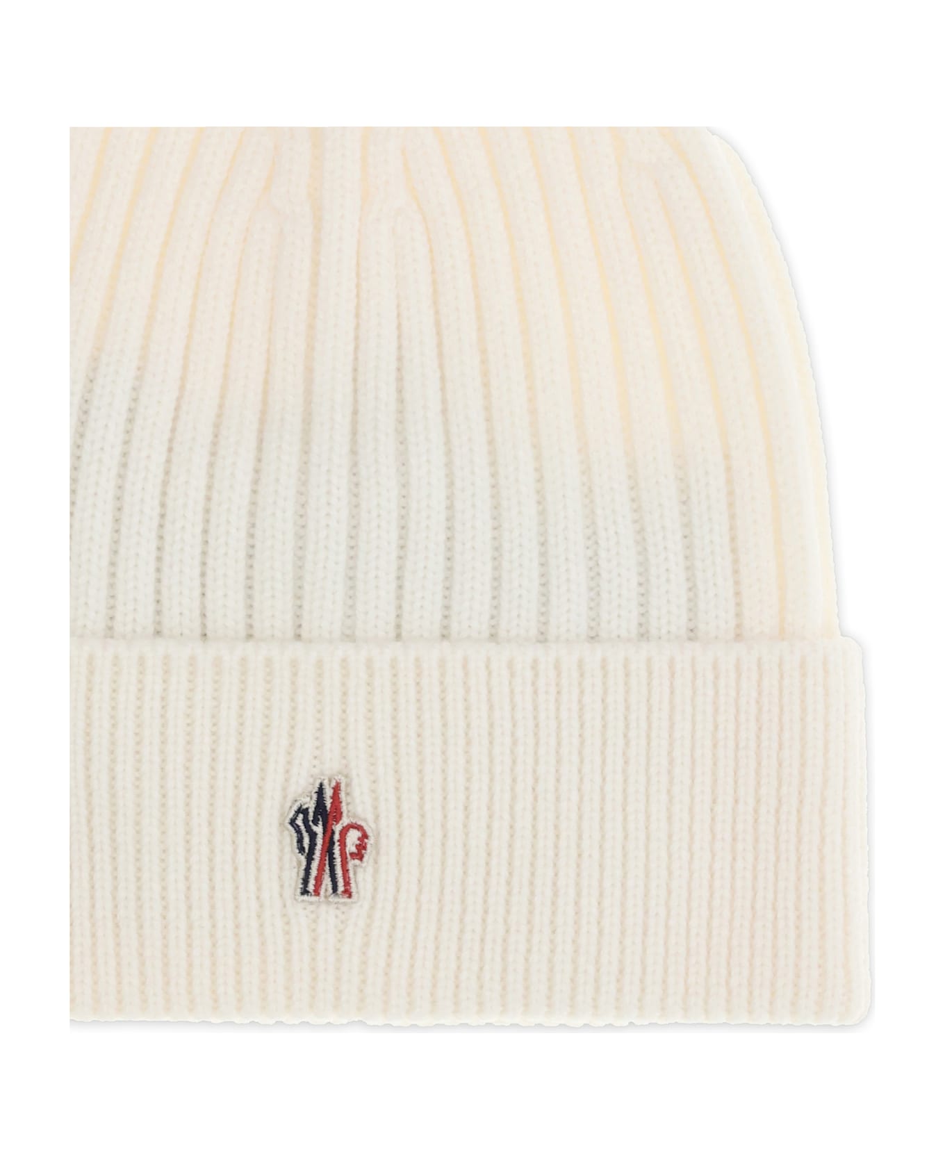 Moncler Grenoble Beanie Hat - WHITE