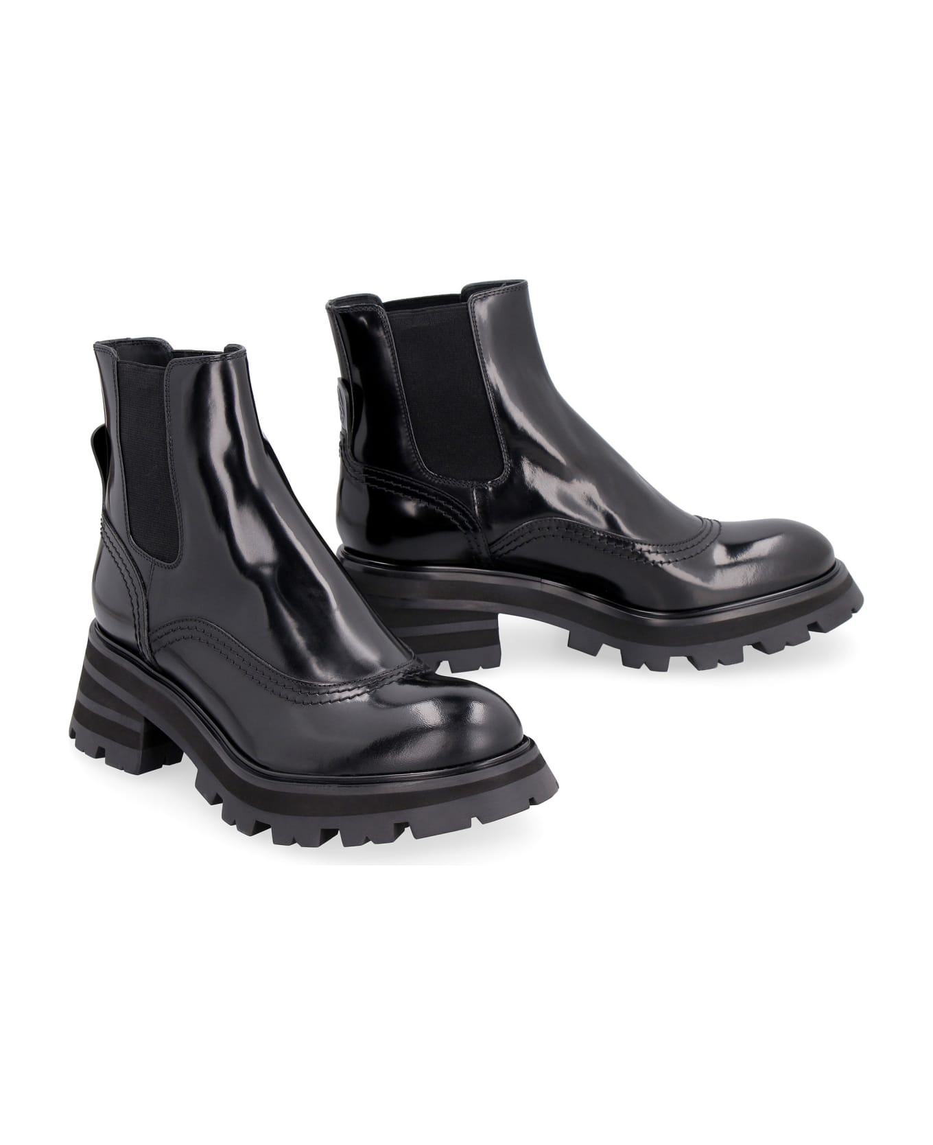 Alexander McQueen Wander Leather Chelsea Boots - black ブーツ