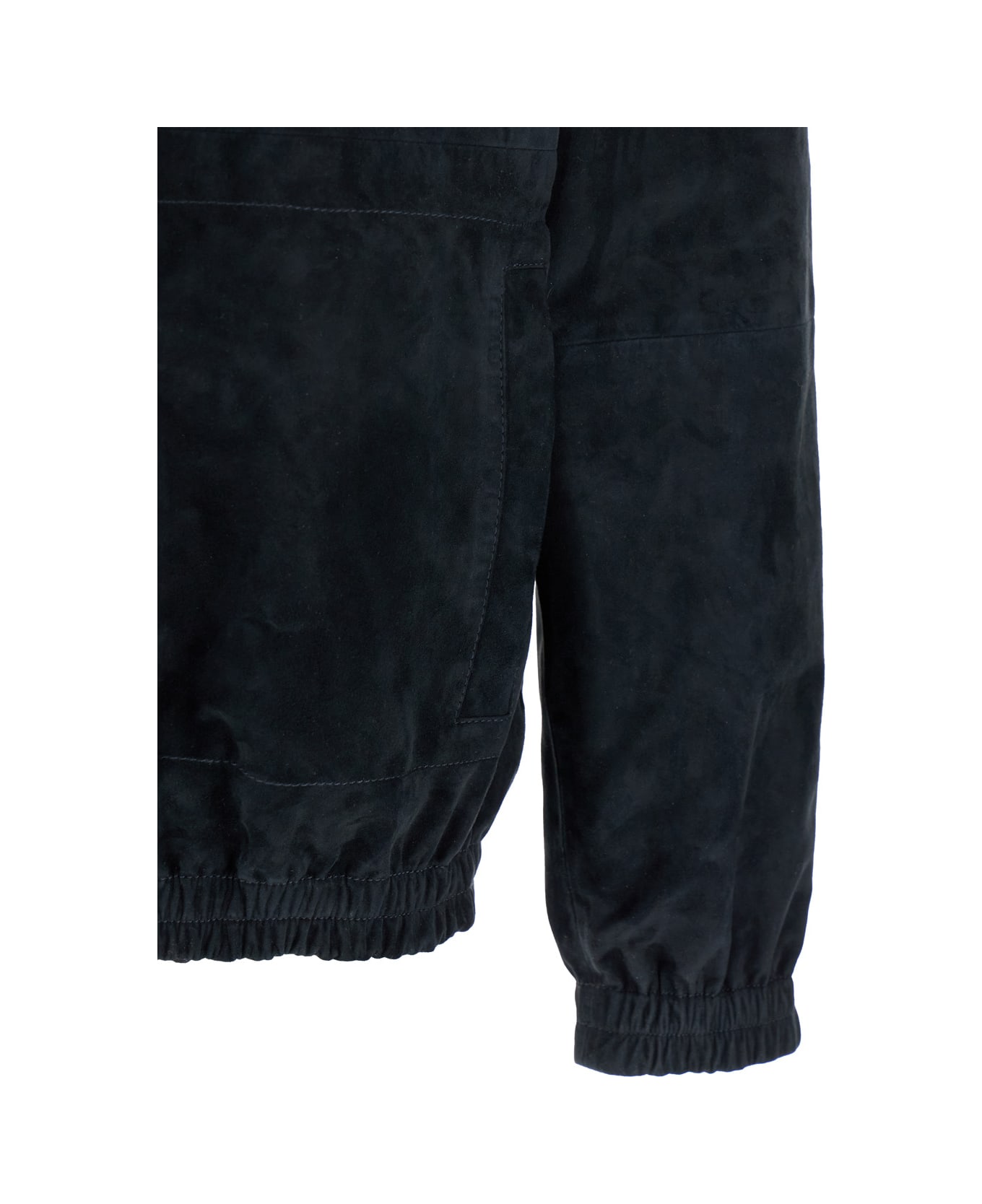 ARMA Dark Blue Reversible Jacket With Hood In Suede And Tech Fabric Man - Blu
