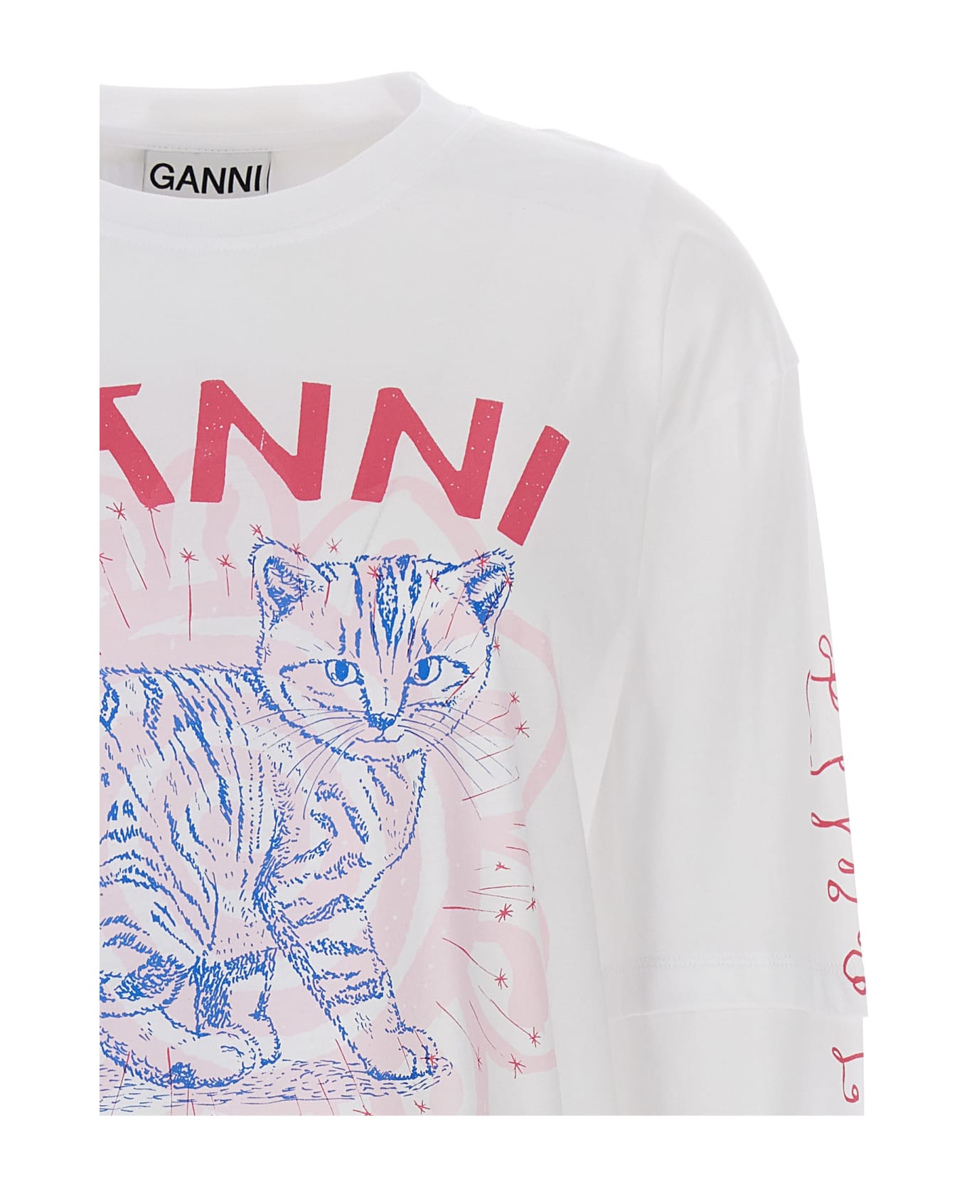 Ganni Cat T-shirt | italist